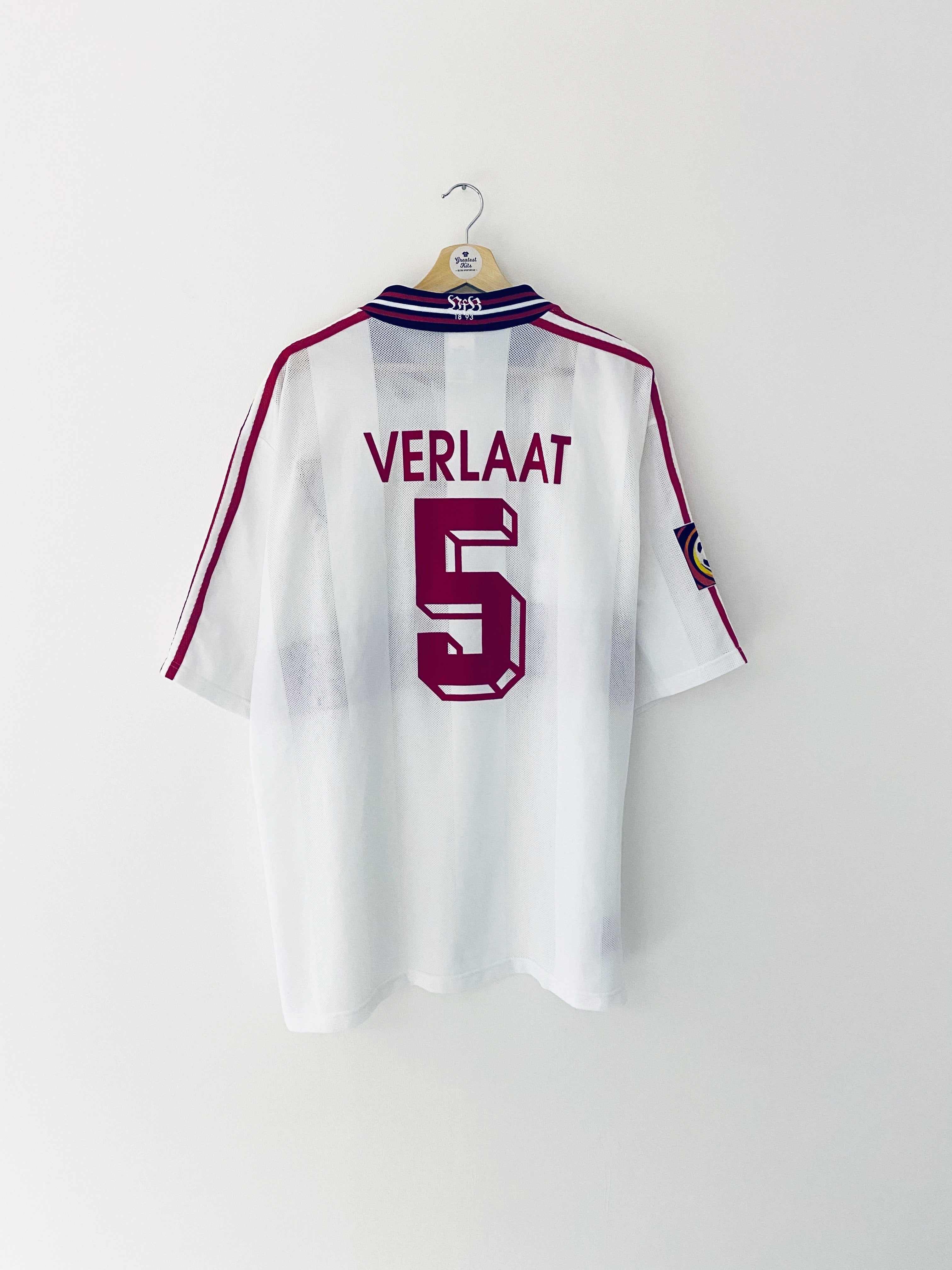 1996/97 Stuttgart Home Shirt Verlaat #5 (XXL) 9/10