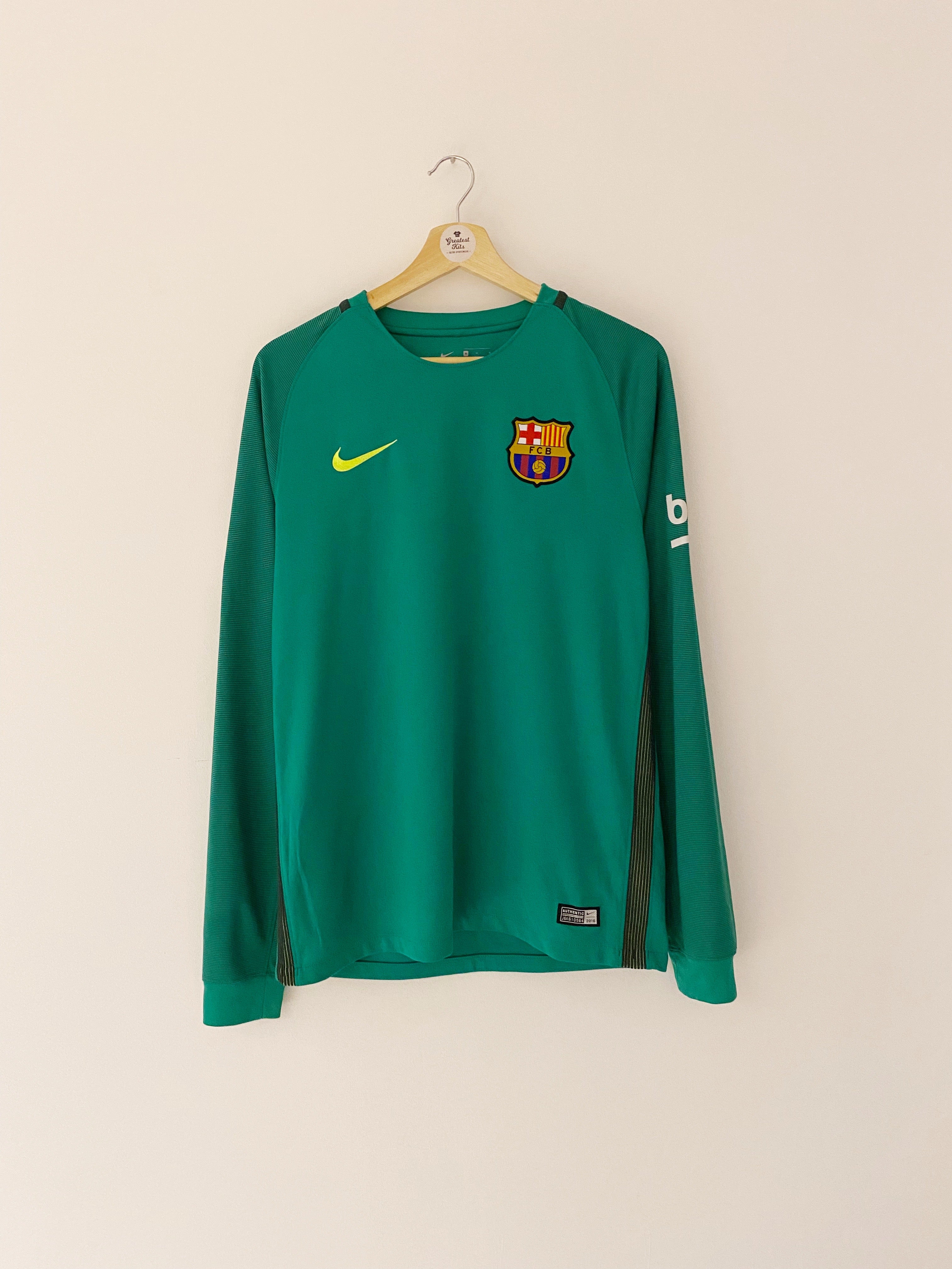 2016/17 Barcelona GK Shirt (M) 9.5/10