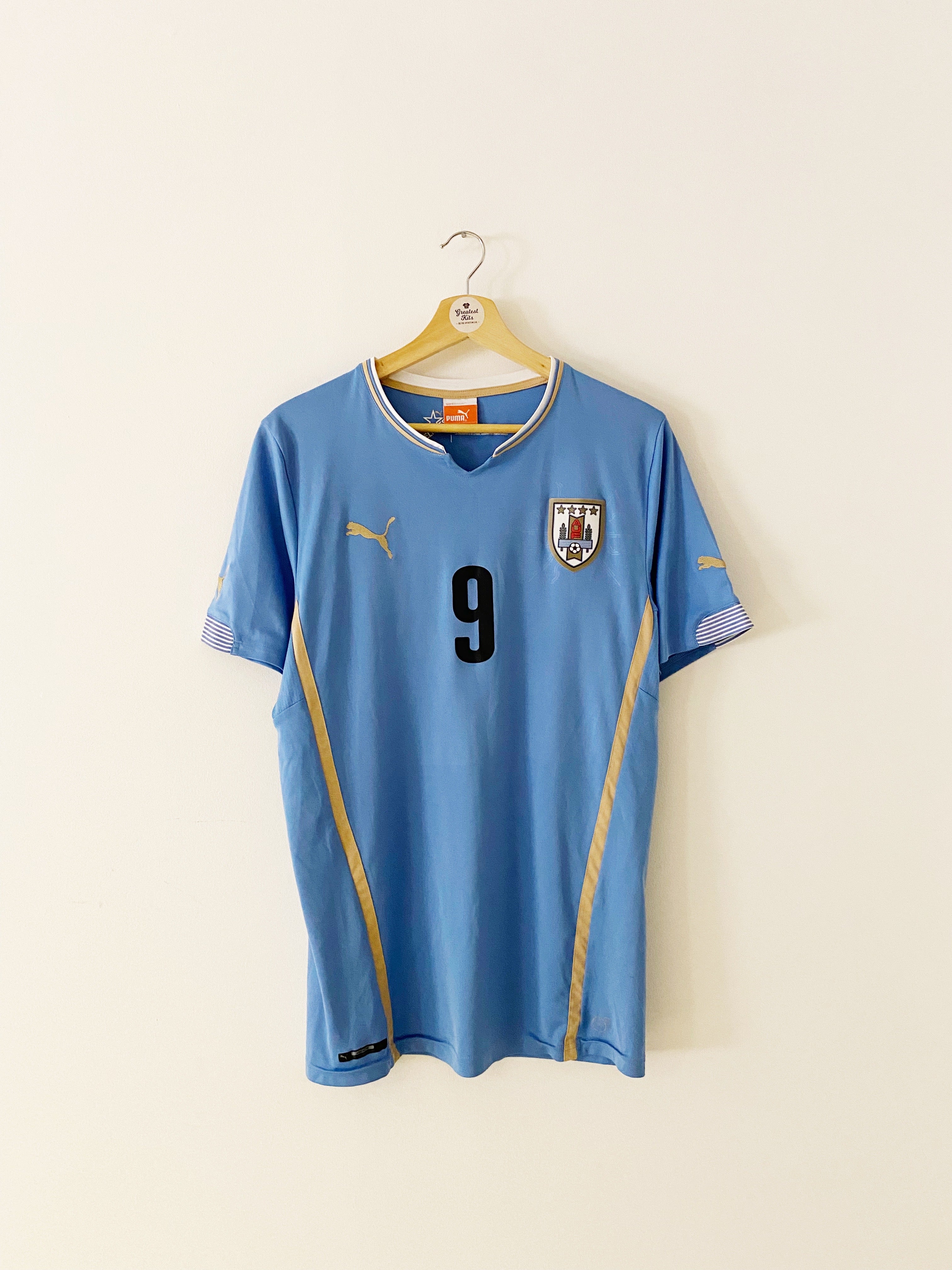 2014/15 Uruguay Home Shirt Suarez #9 (L) 7.5/10