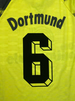 1992/93 Borussia Dortmund Home L/S Shirt #6 (Sammer) (XL) 9/10