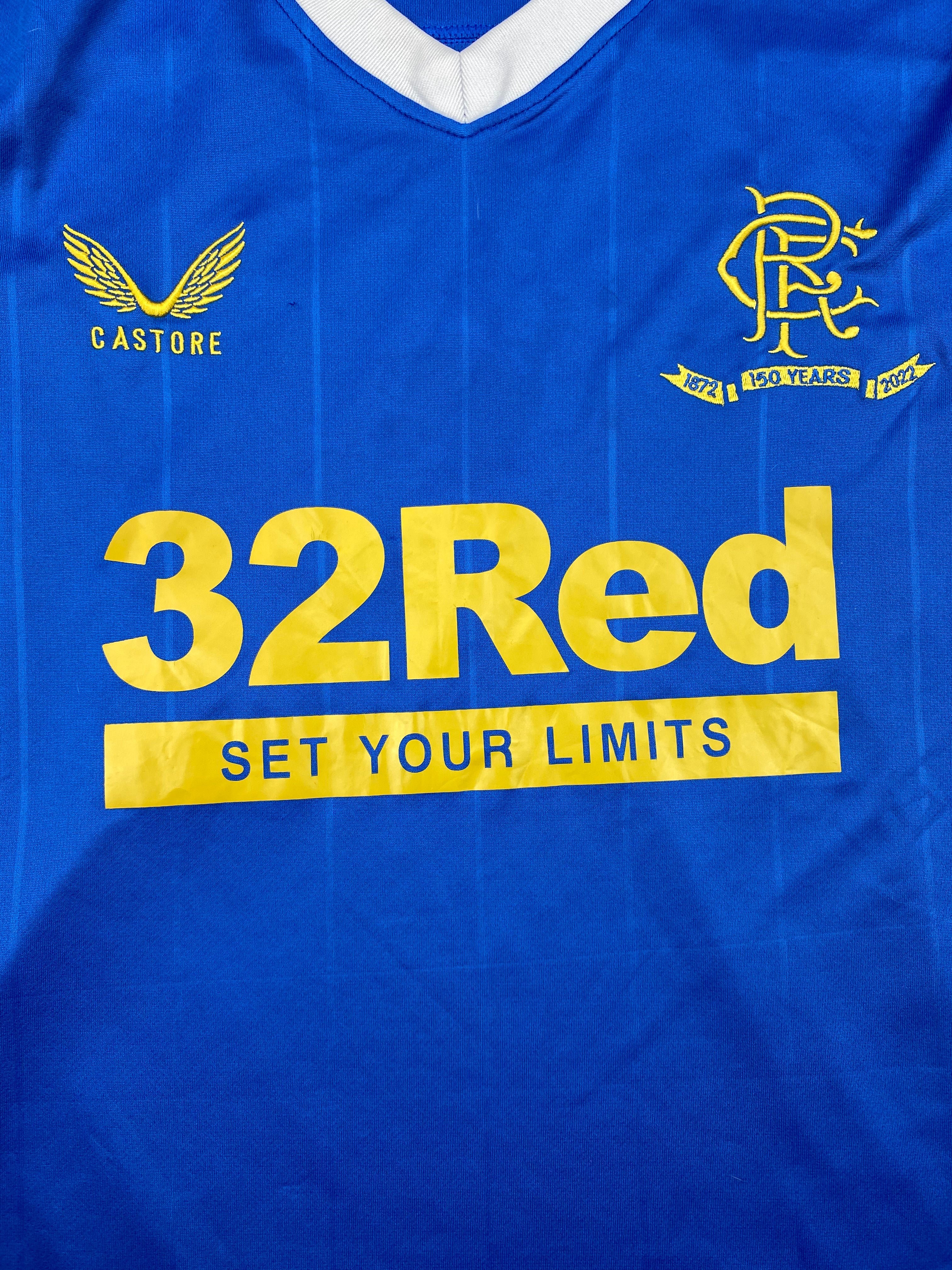 2021/22 Rangers Home ‘150 Years’ Shirt (XL) 8.5/10