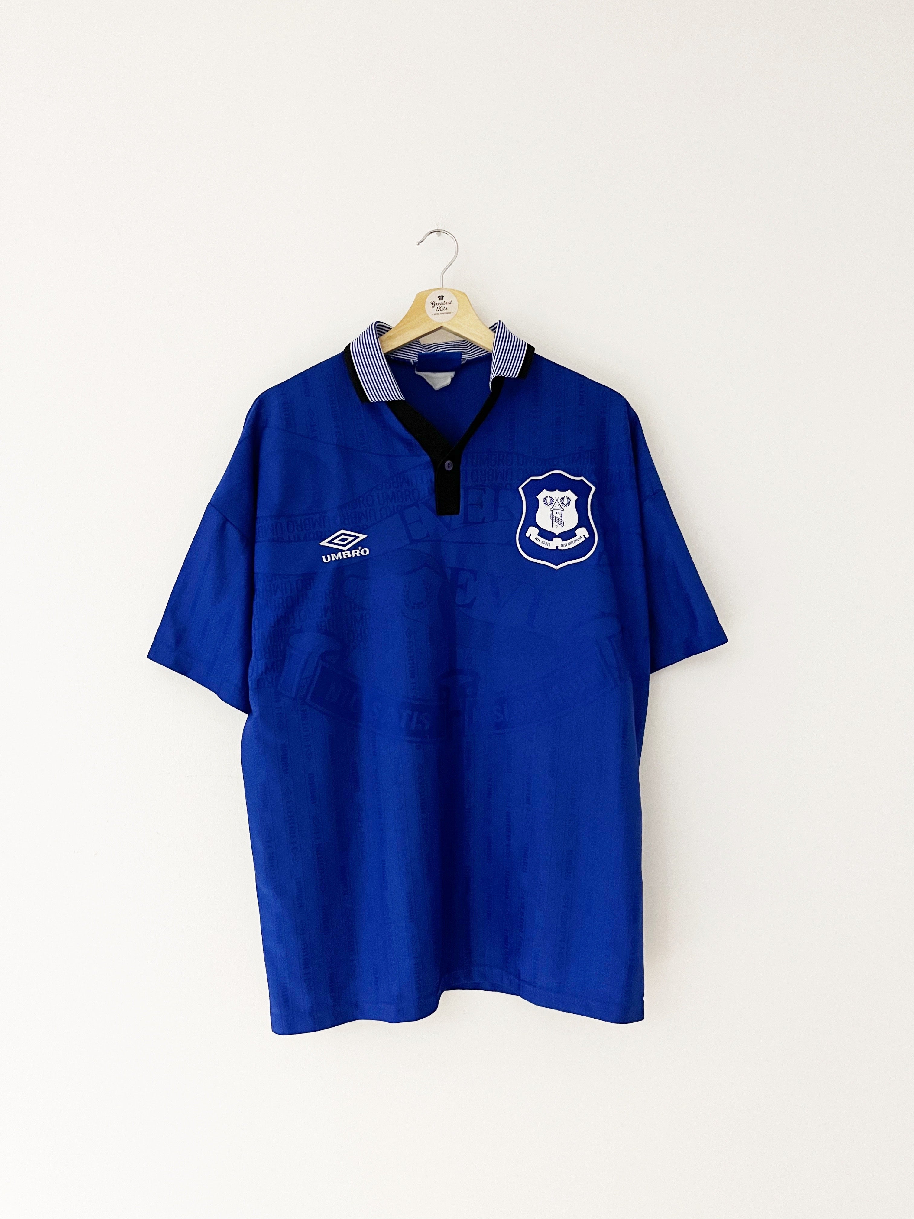 1995/97 Everton Home Shirt (L) 9/10