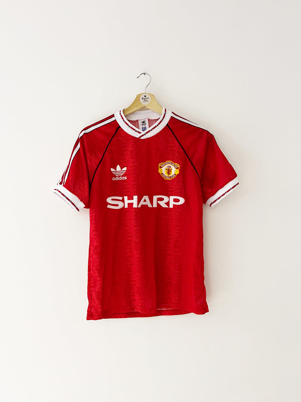 1990/92 Manchester United Home Shirt (S) 9/10