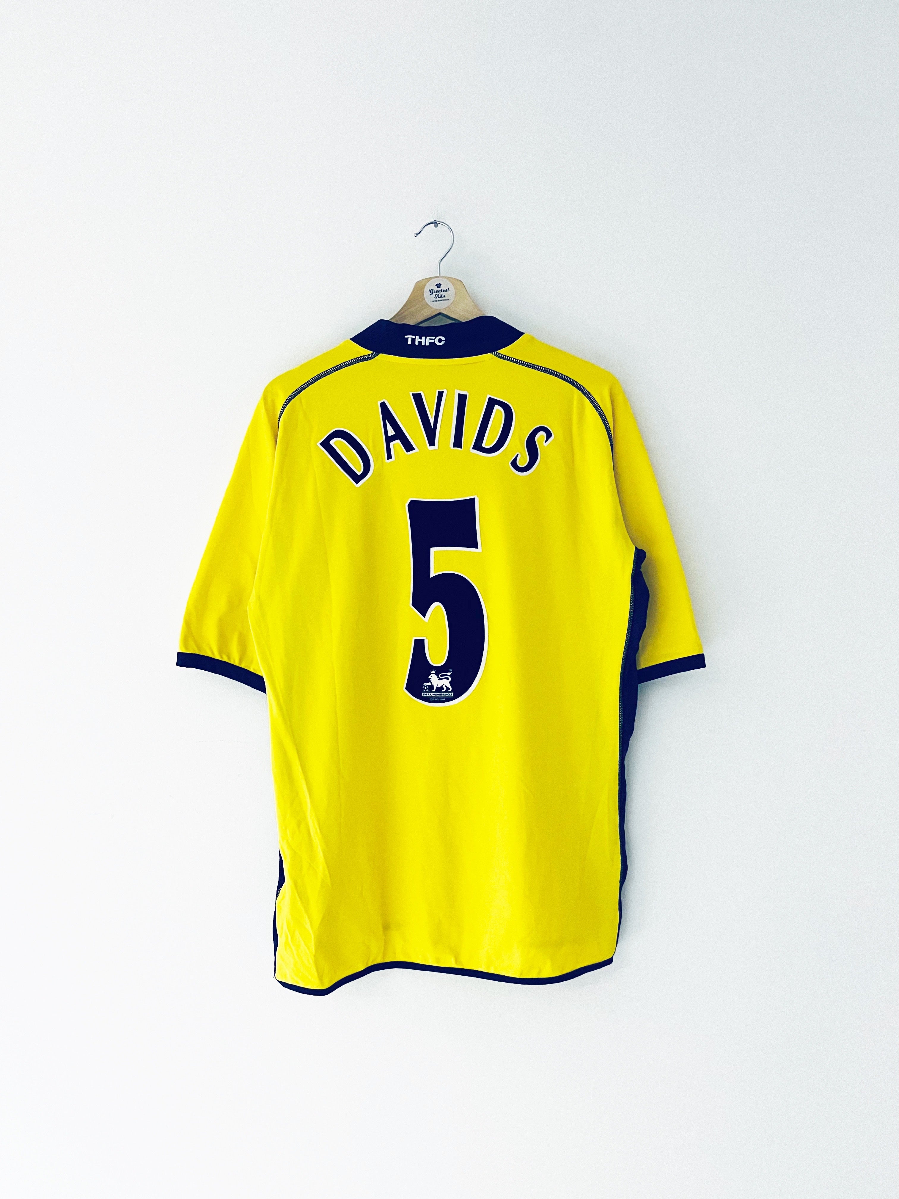 2002/03 Tottenham Hotspur Third Shirt Davids #5 (XL) 8.5/10