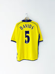 2002/03 Tottenham Hotspur Third Shirt Davids #5 (XL) 8.5/10