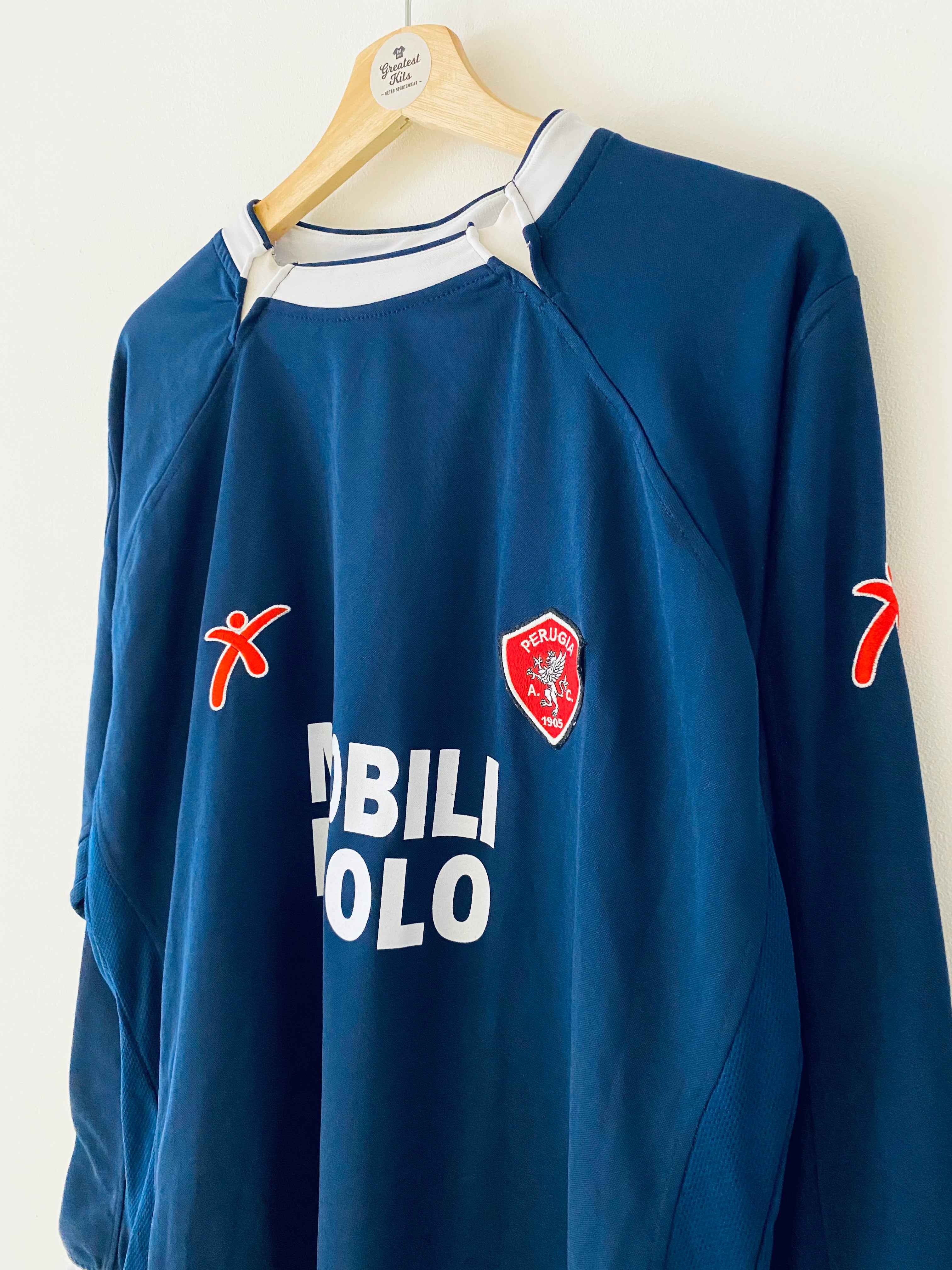 2004/05 Perugia Third L/S Shirt (XXL) 9/10