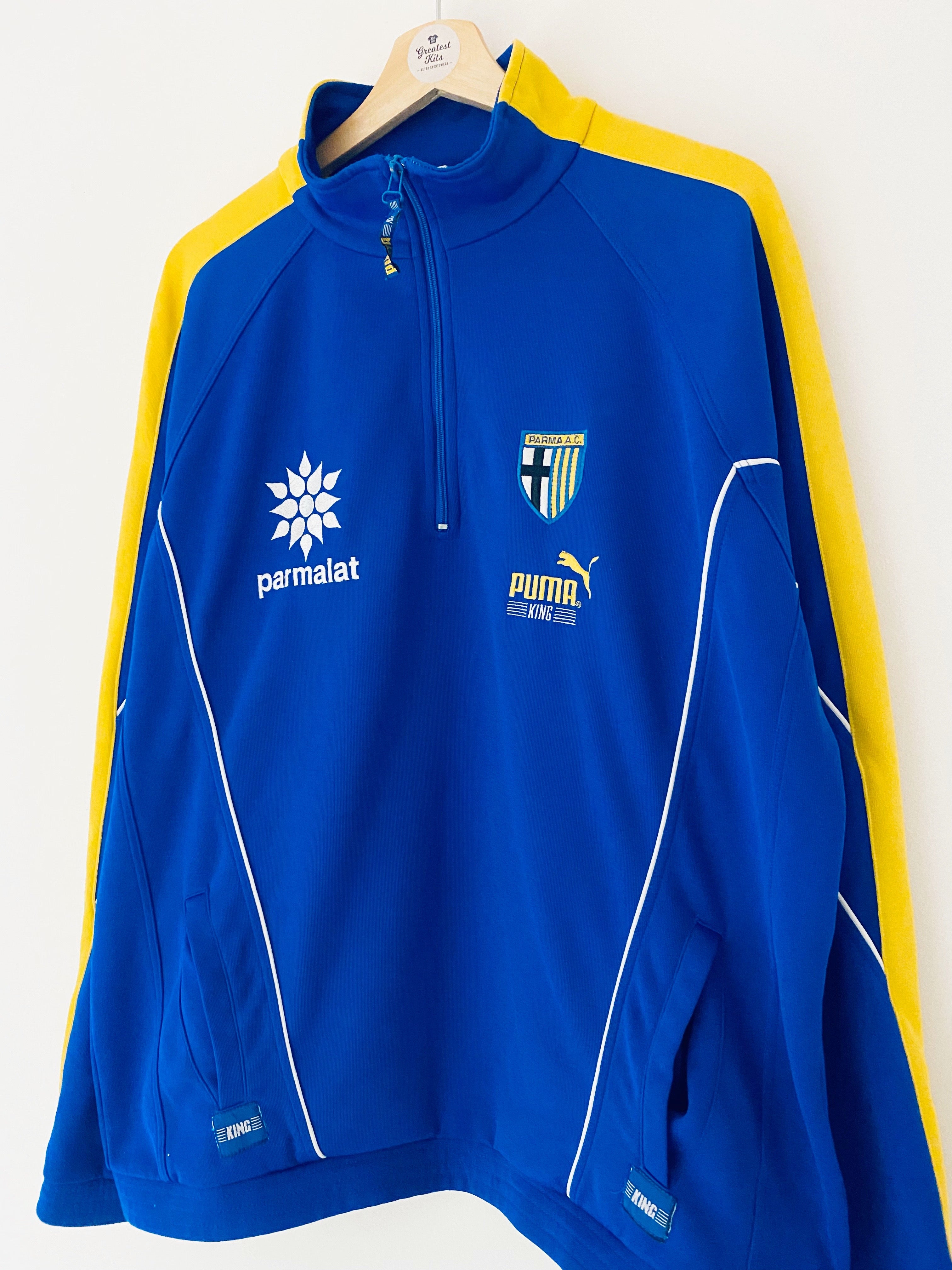 1995/97 Parma 1/2 Zip Training Top (L) 9/10