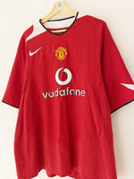 2004/06 Manchester United Home Shirt (XXL) 9/10