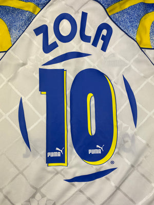 1995/97 Parma Home L/S Shirt Zola #10 (XXL) 9/10