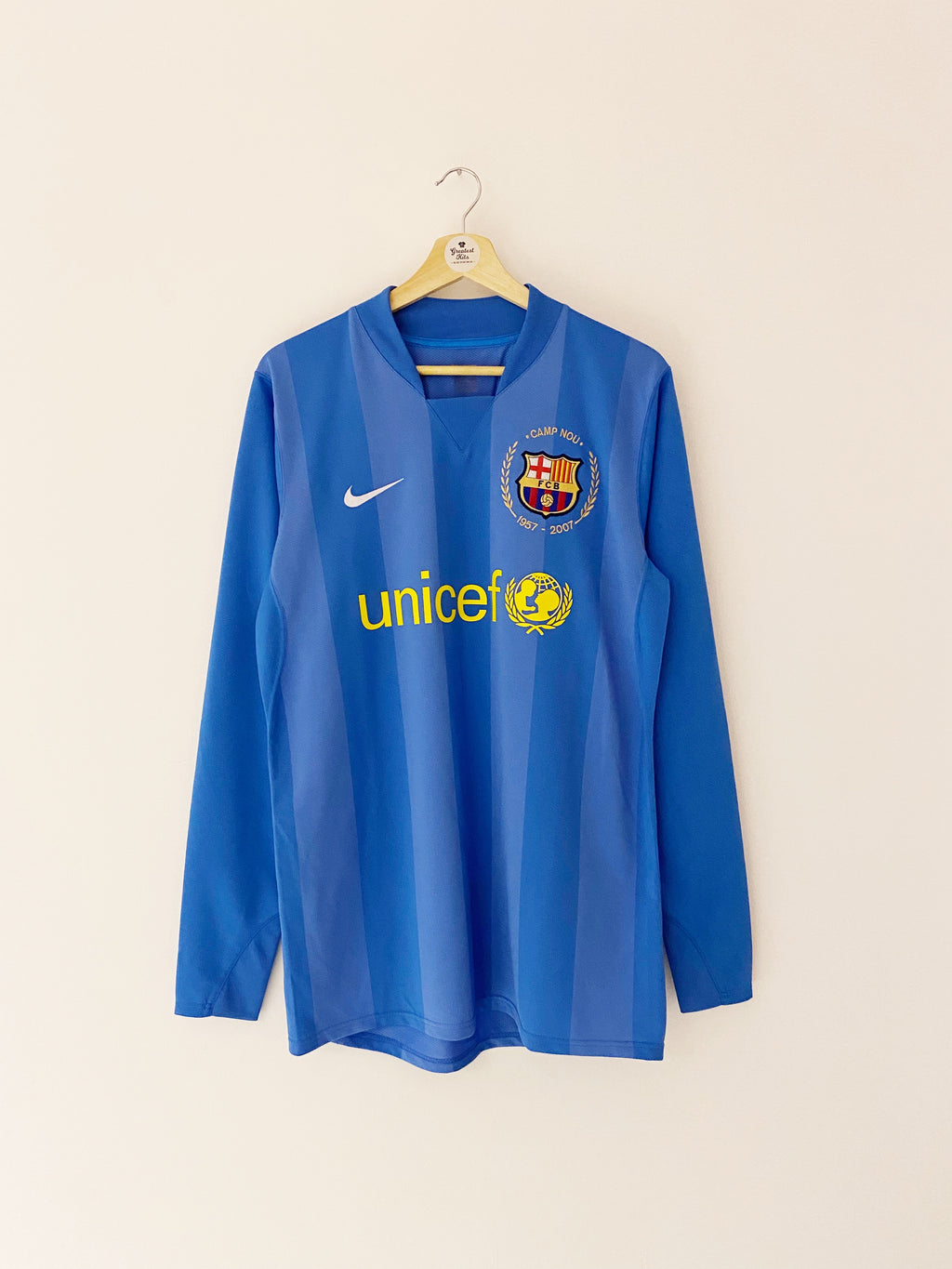 2007/08 Barcelona *Player Issue* GK Shirt (M) 9/10