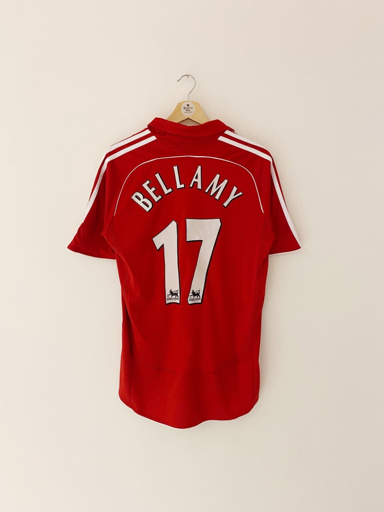 2006/07 Liverpool Home Shirt Bellamy #17 (S) 9/10