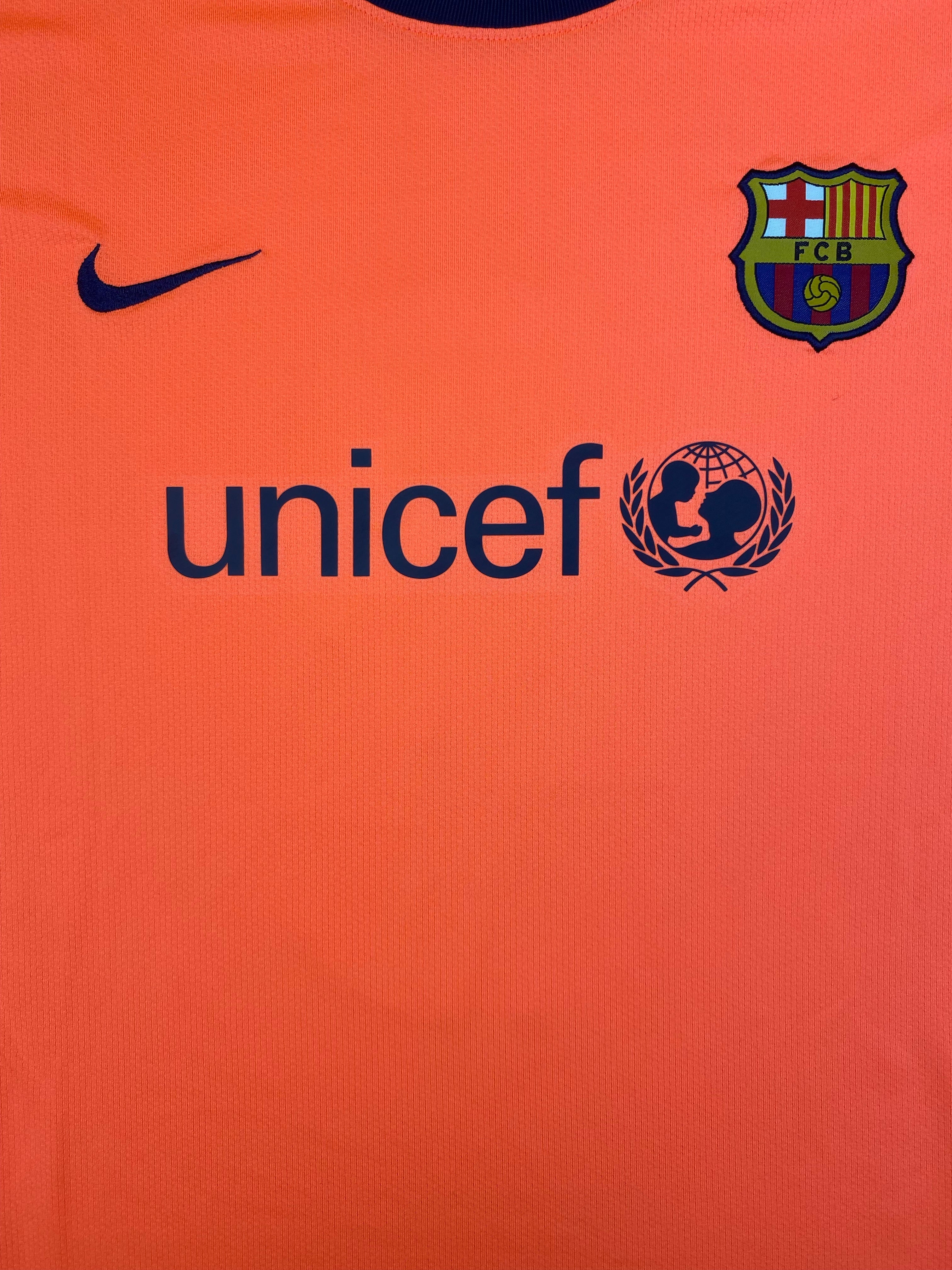 2009/11 Barcelona Womens *Match Issue* Away L/S Shirt #3 (XL) 9/10