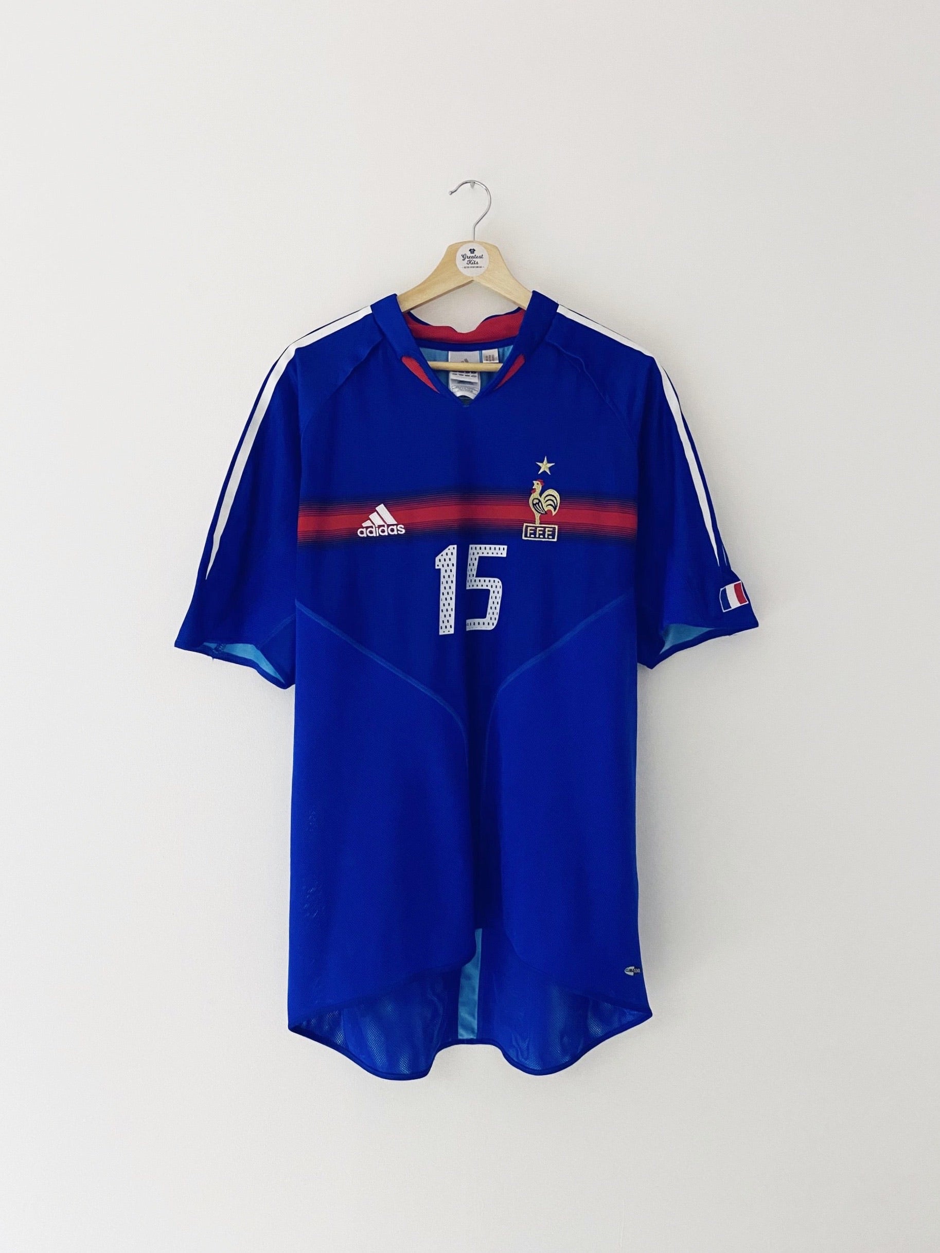 2004/06 France Home Shirt #15 (L) 9/10