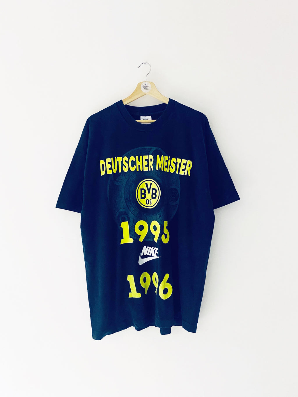 1995/96 Borussia Dortmund Champions T-Shirt (XL) 8/10