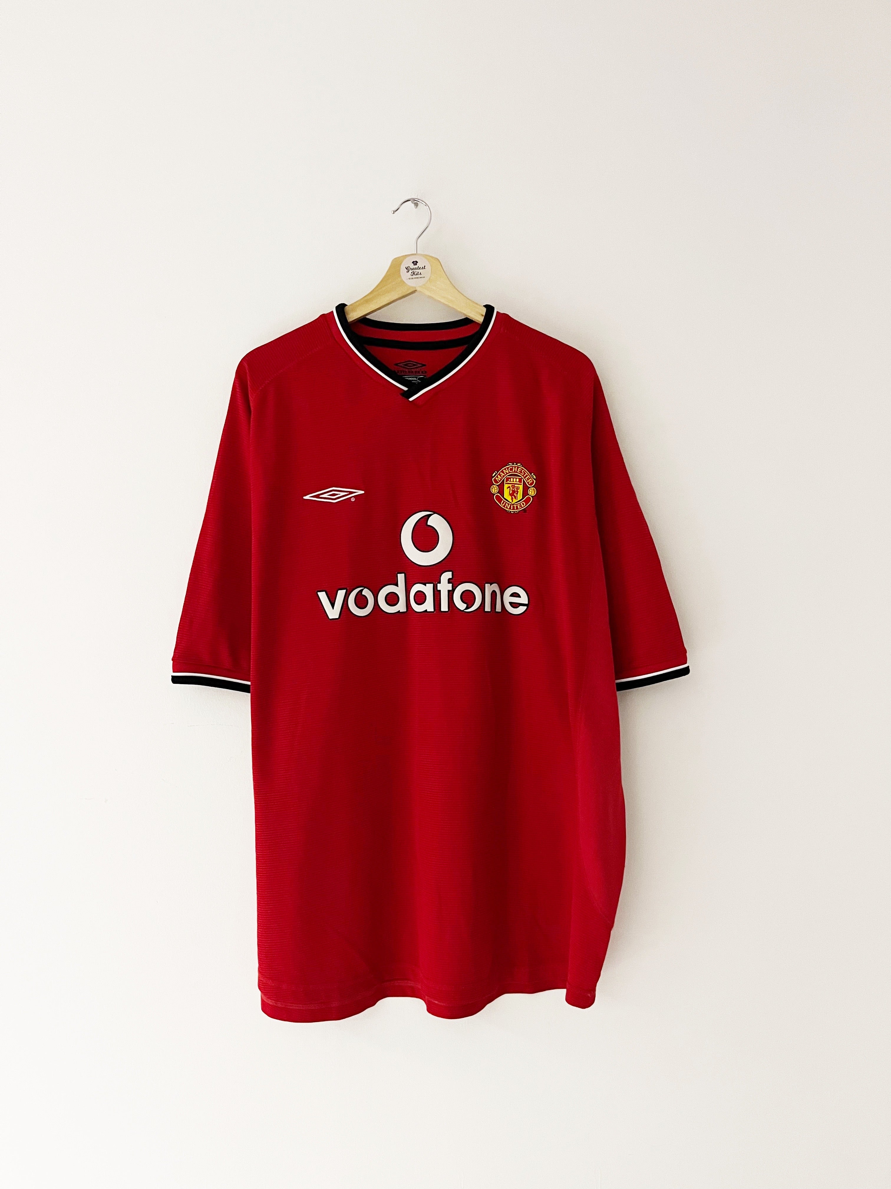 2000/02 Manchester United Home Shirt (XXL) 8.5/10