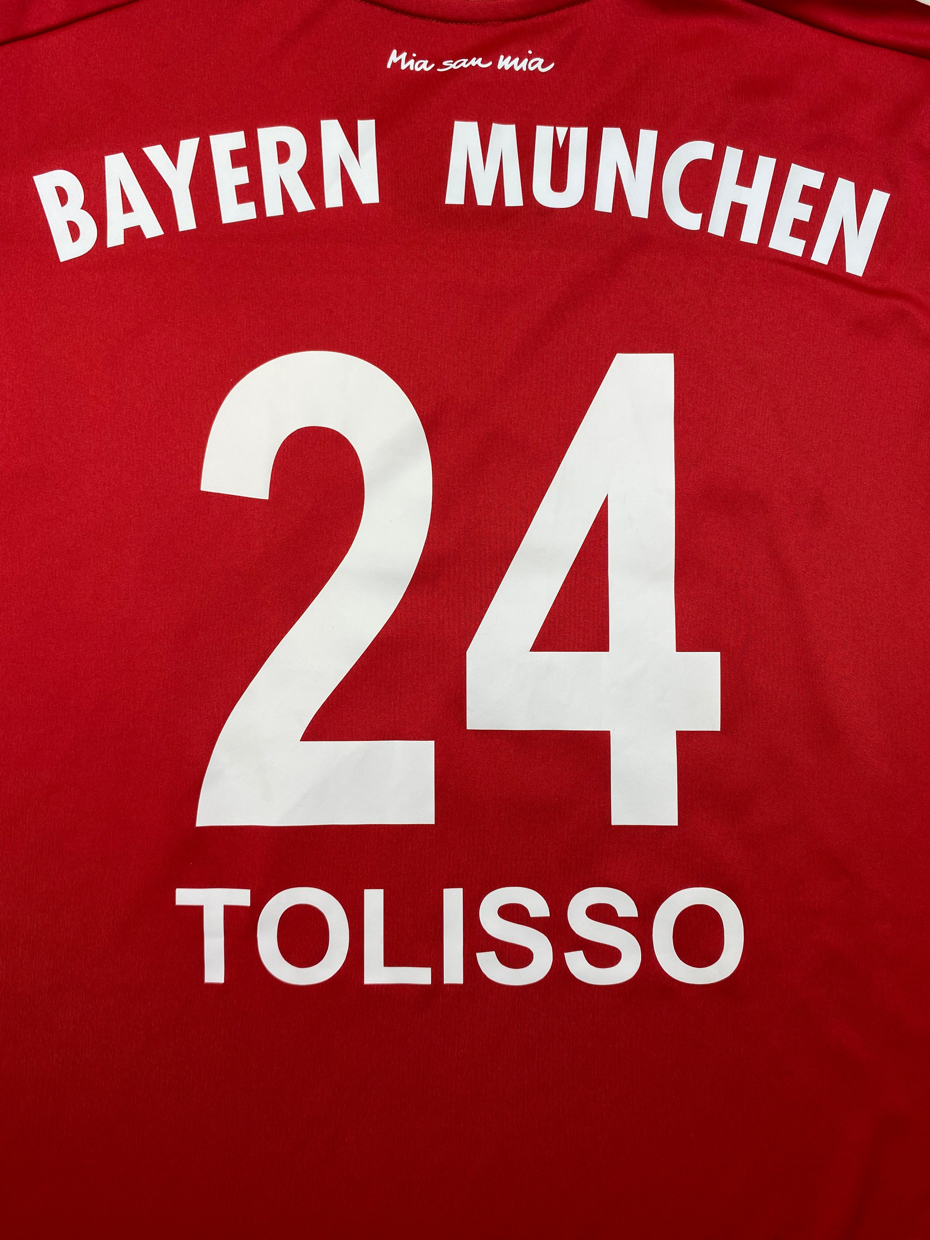 2017/18 Bayern Munich Home Shirt Tolisso #24 (XL) 9/10