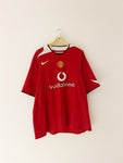 2004/06 Manchester United Home Shirt (XXL) 9/10