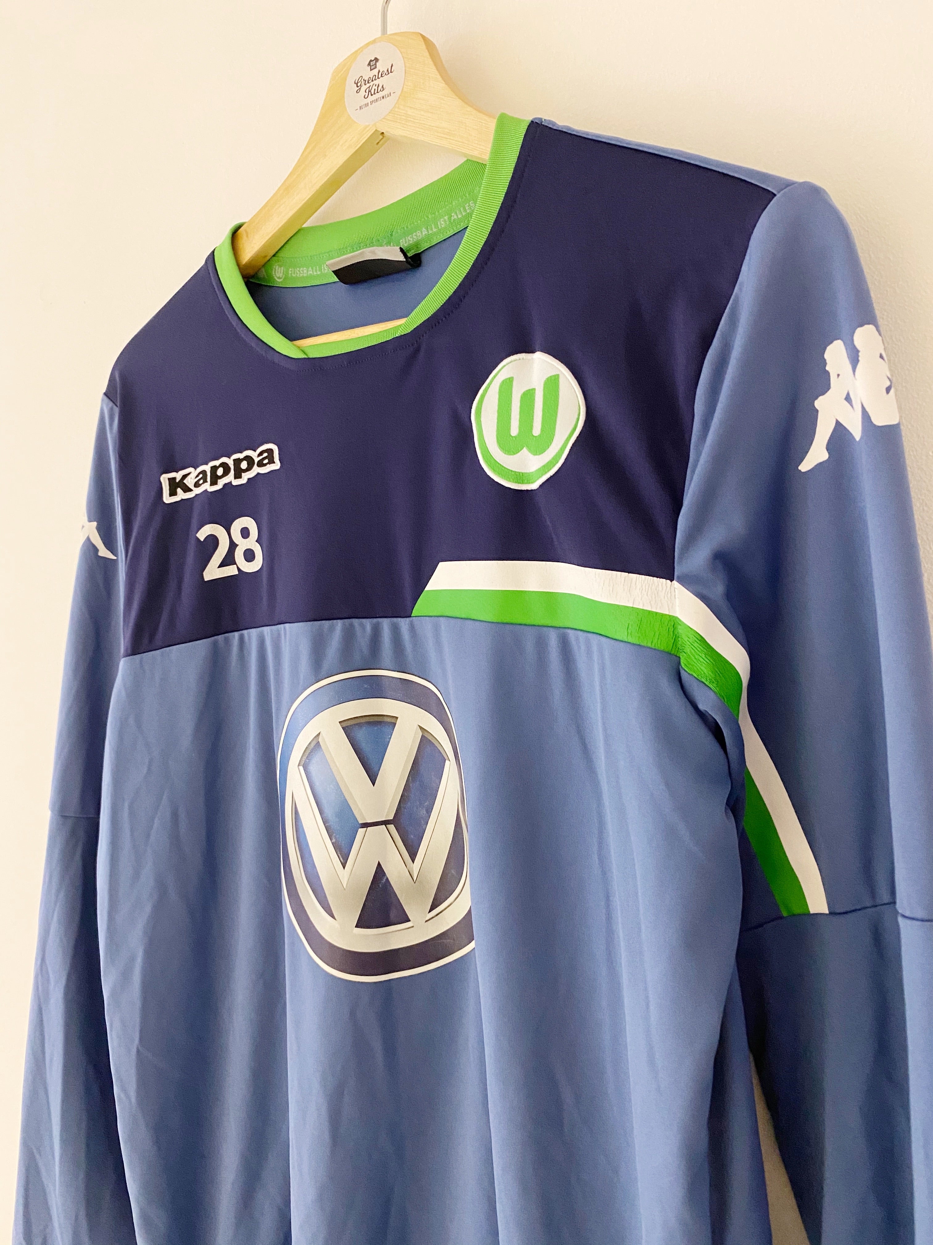 2015/16 Wolfsburg Training L/S Shirt #28 (S) 8/10