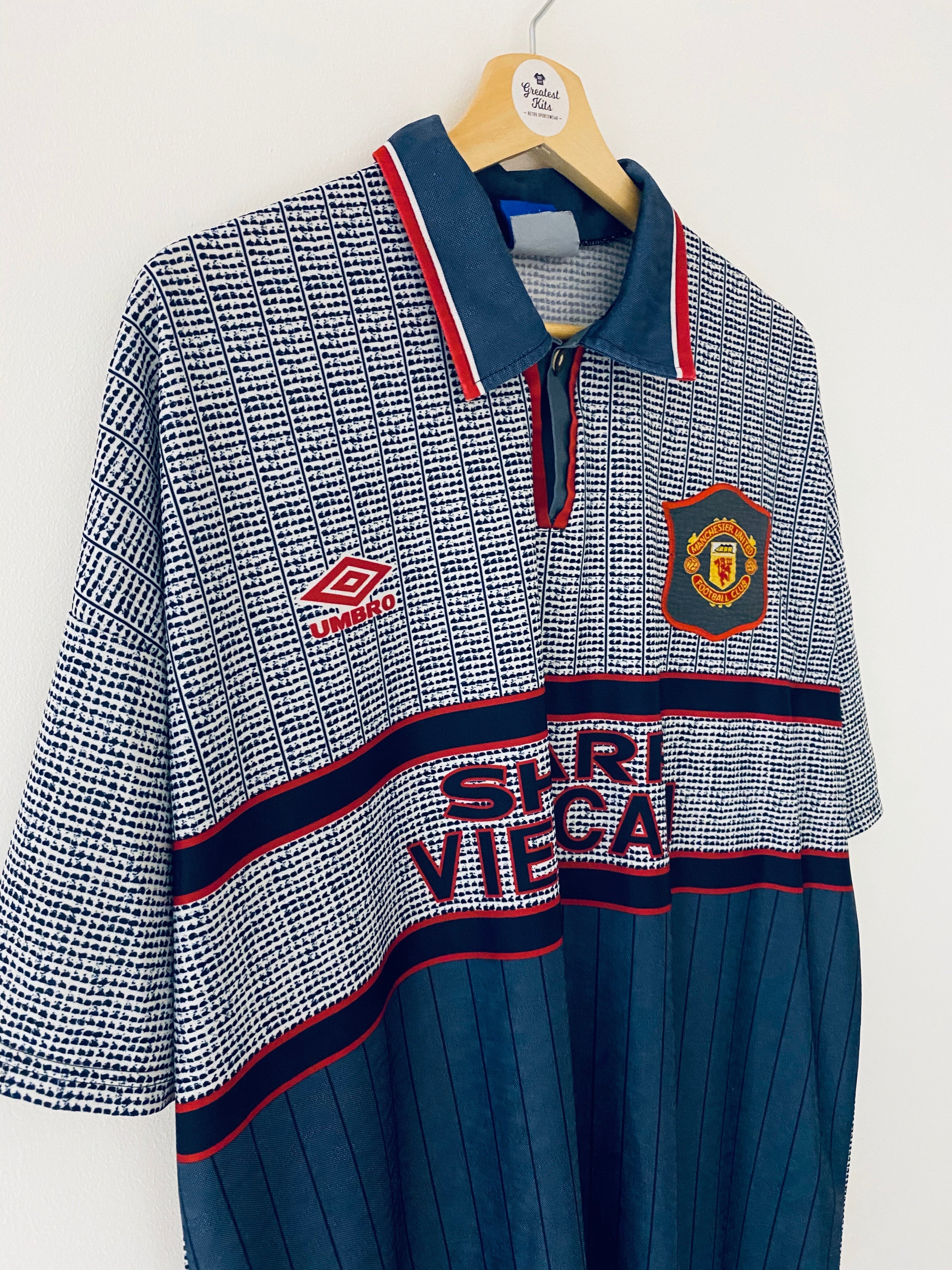 1995/96 Manchester United Away Shirt (XL) 9/10