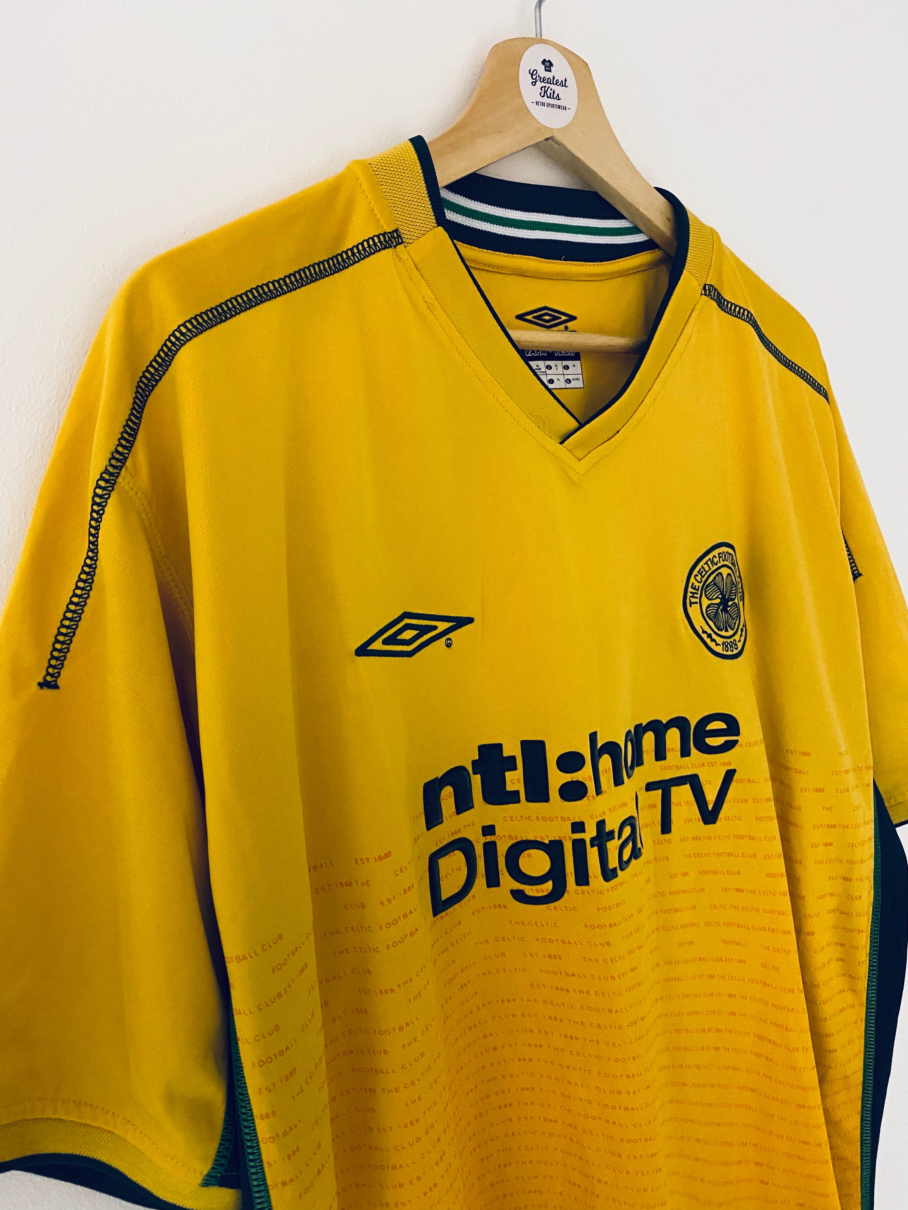 2002/03 Celtic Away Shirt (XL) 9/10