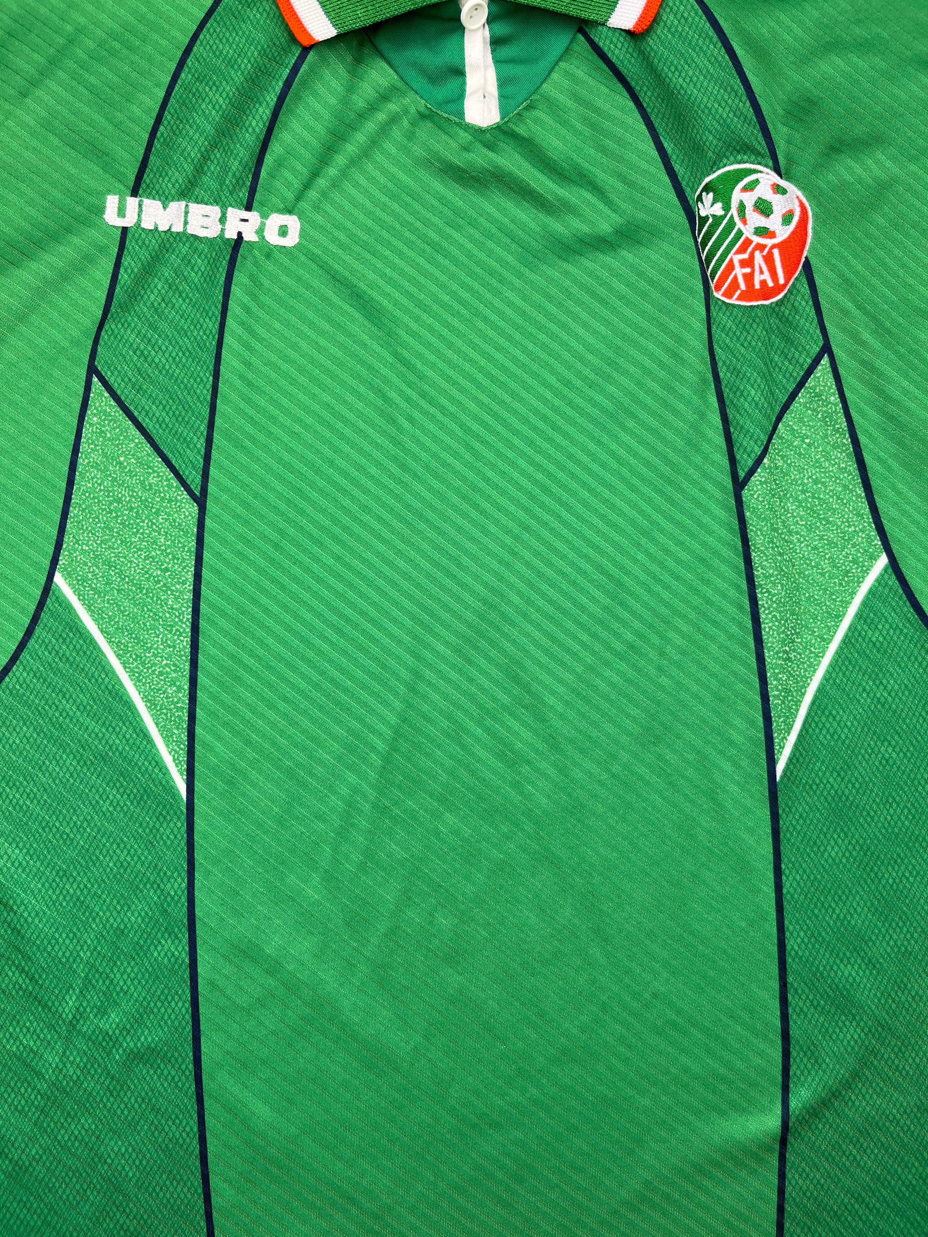 1994/95 Ireland *Player Issue* Home L/S Shirt (L) 9/10