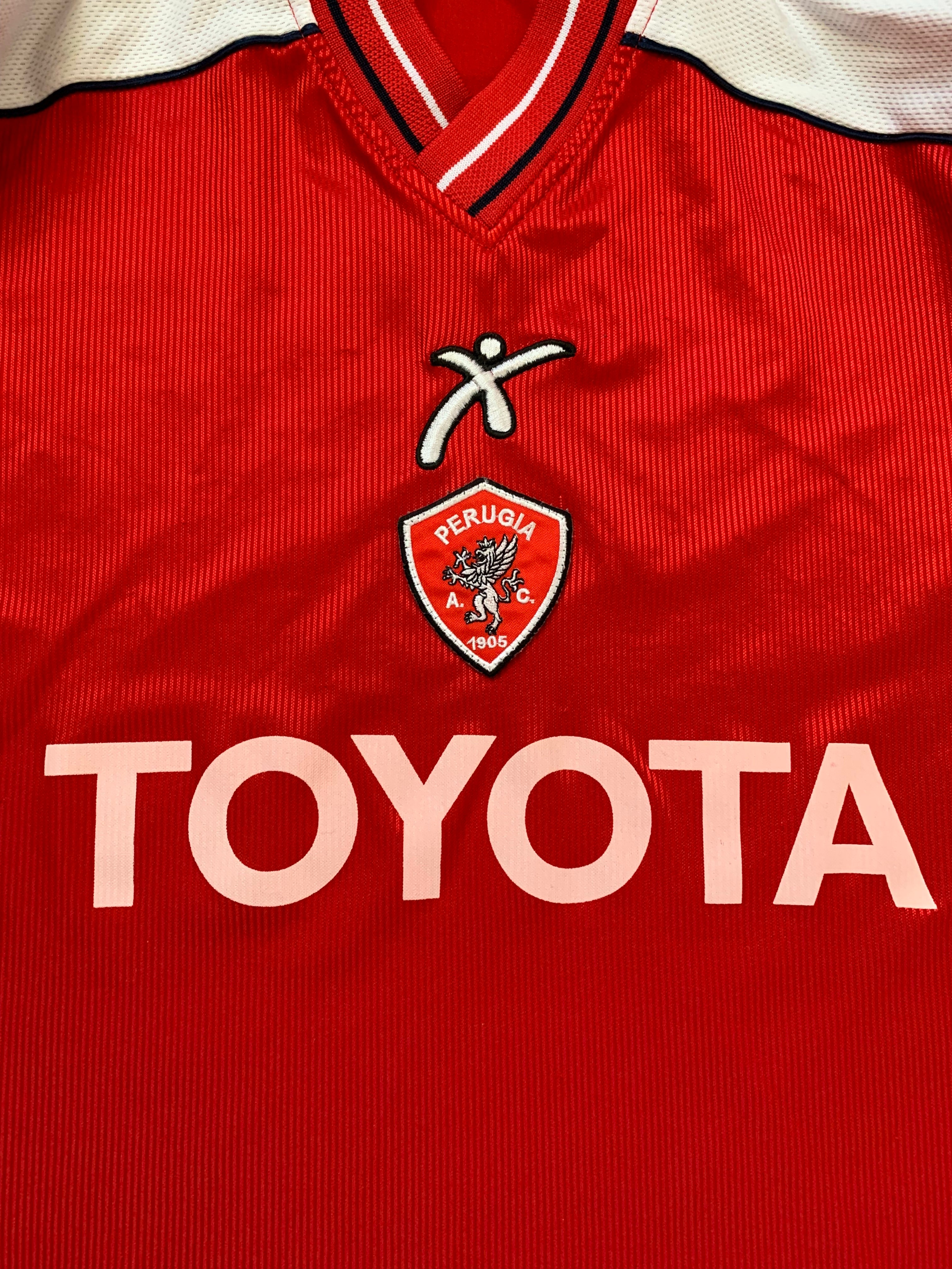 2002/03 Perugia Home L/S Shirt (M) 8/10