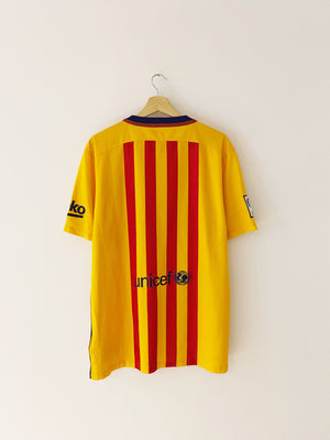 2015/16 Barcelona Away Shirt (XL) 9/10