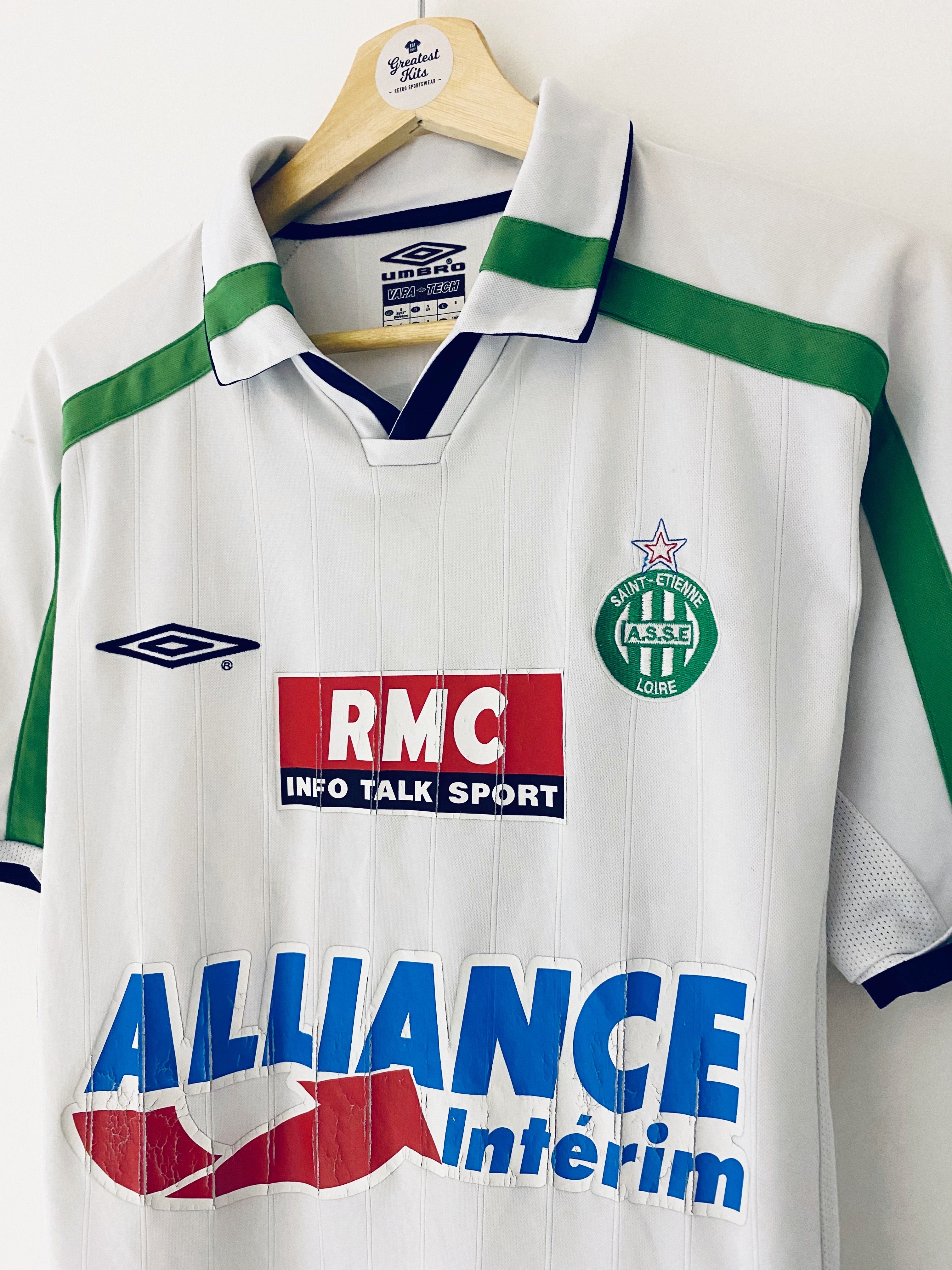 2002/03 Saint Etienne Away Shirt Carteron #3 (S) 6/10