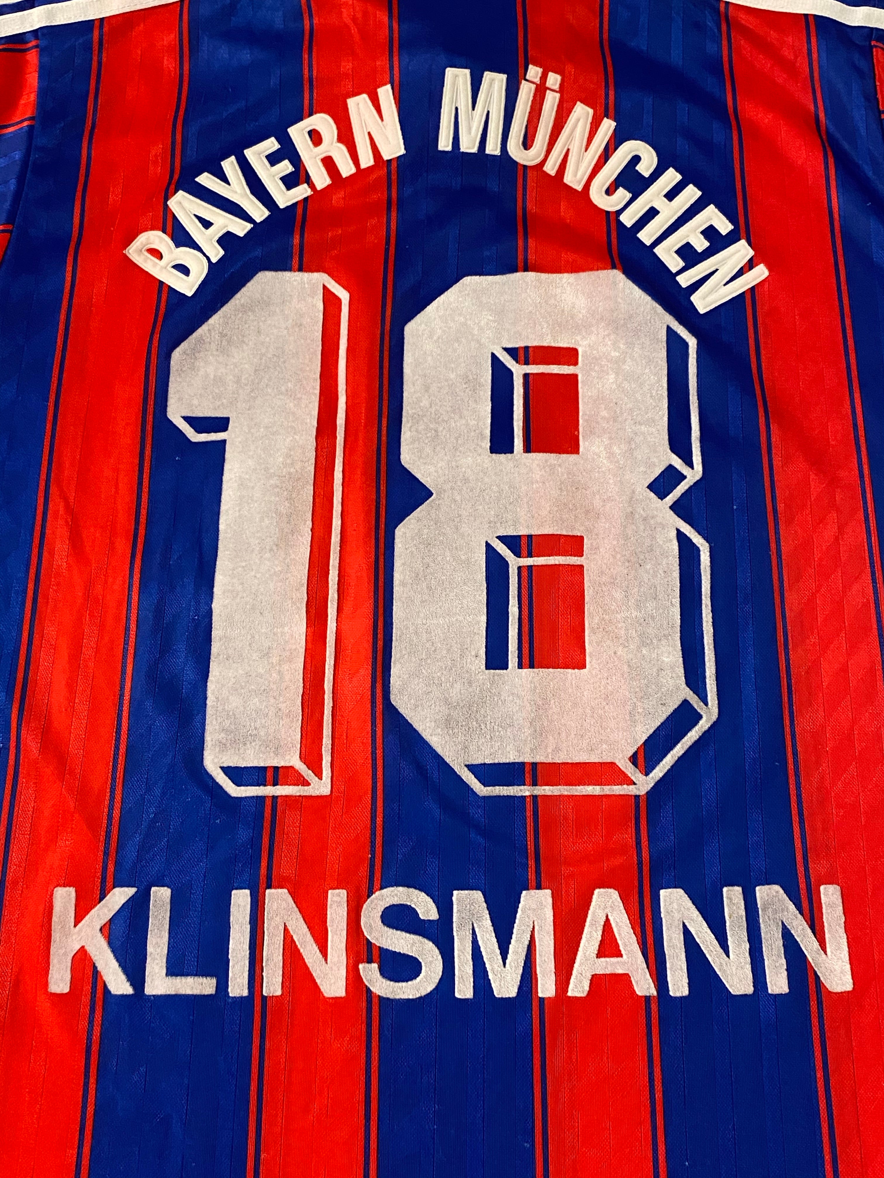 1995/97 Bayern Munich Home Shirt Klinsmann #18 (S) 8/10