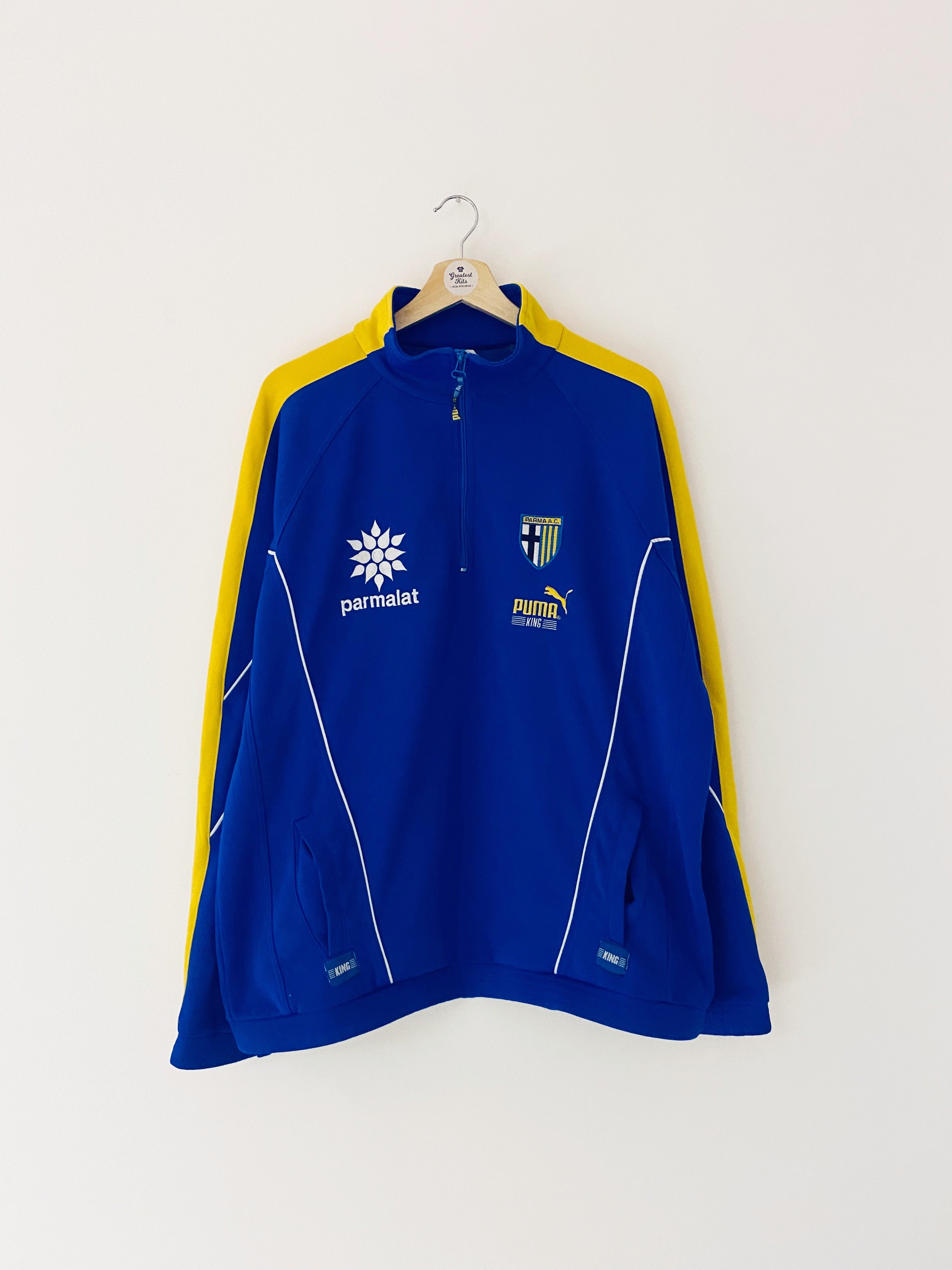 1995/97 Parma 1/2 Zip Training Top (L) 9/10