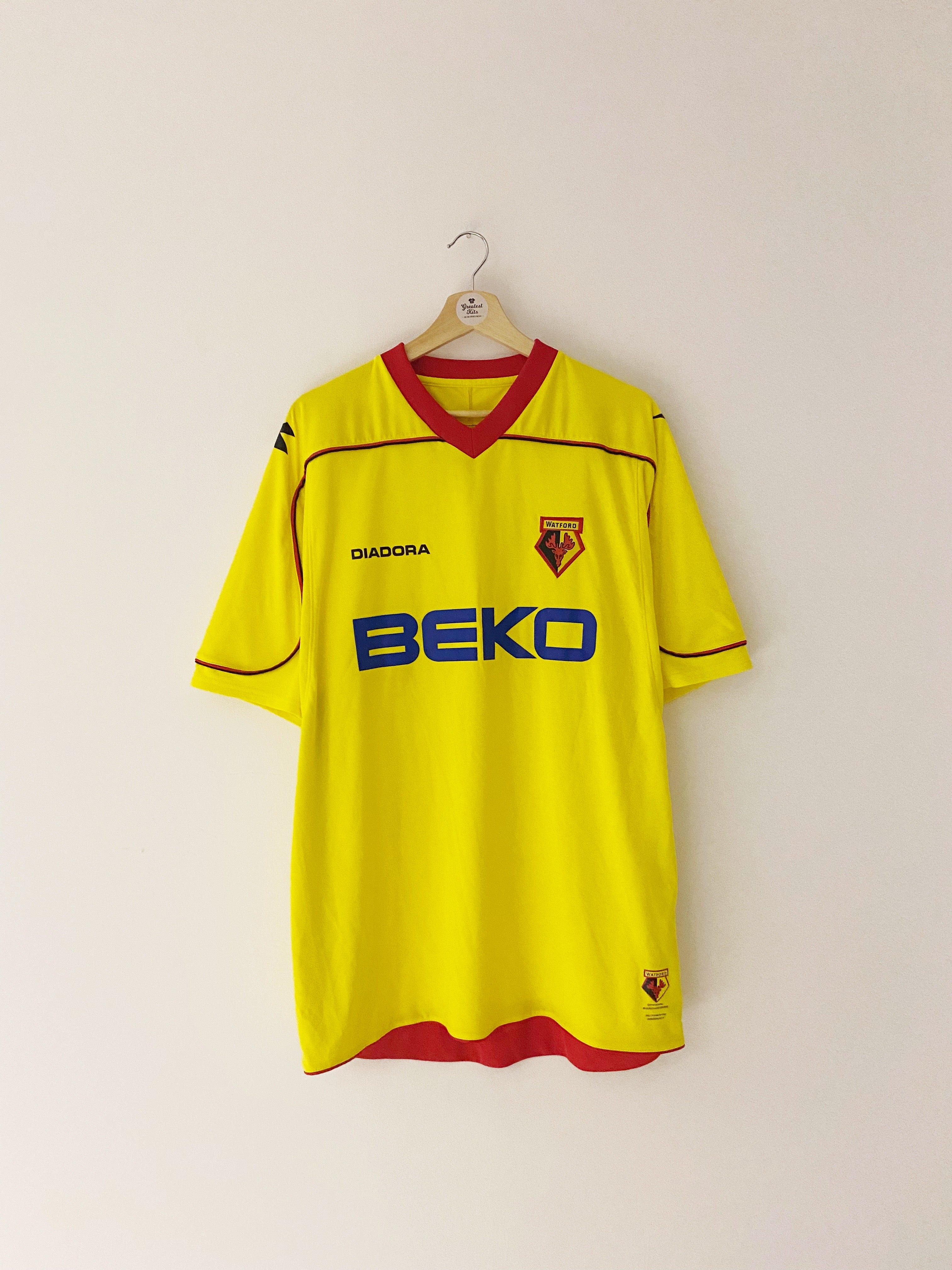 2008/09 Watford Home Shirt (XL) 9/10