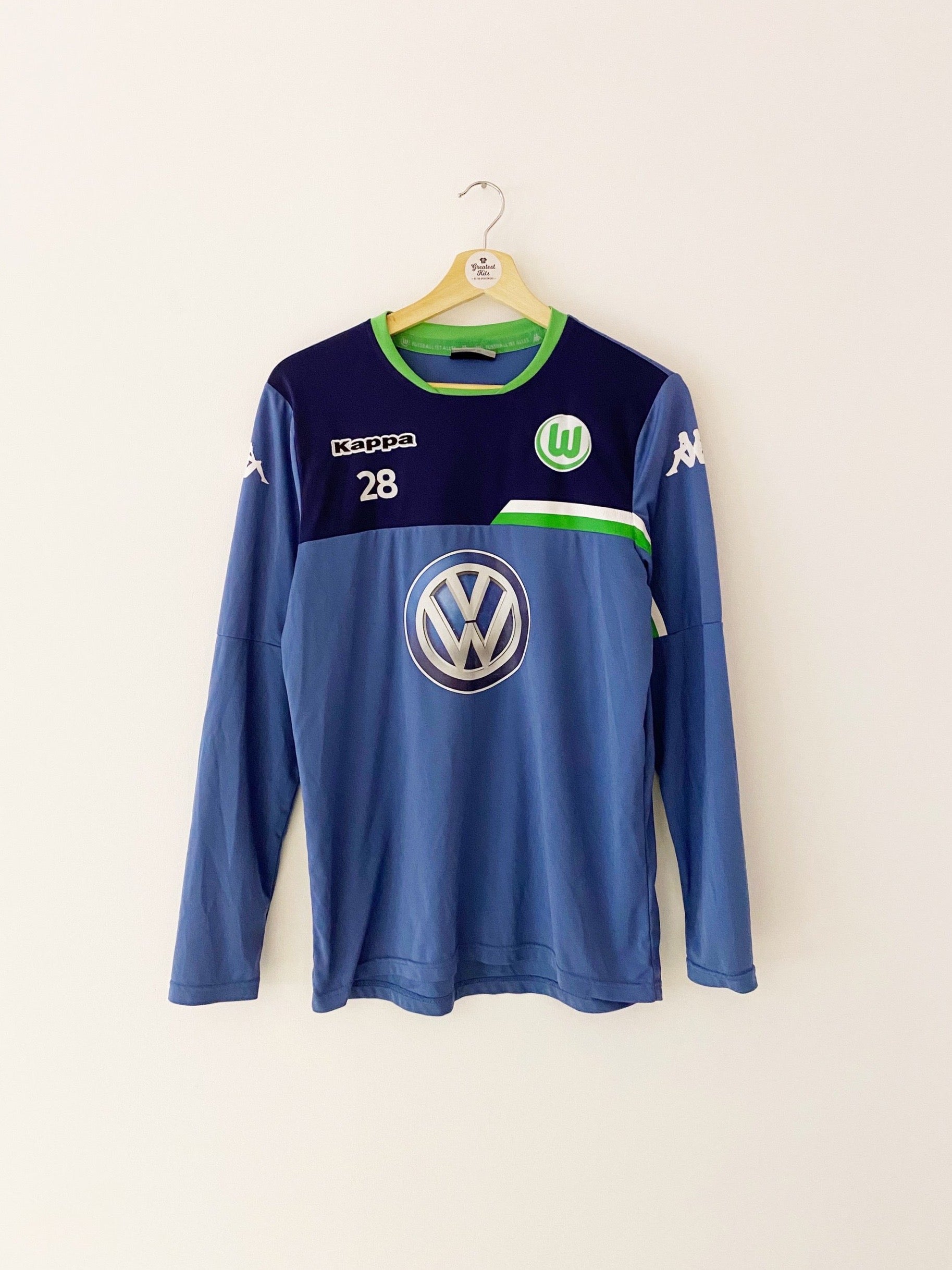 2015/16 Wolfsburg Training L/S Shirt #28 (S) 8/10