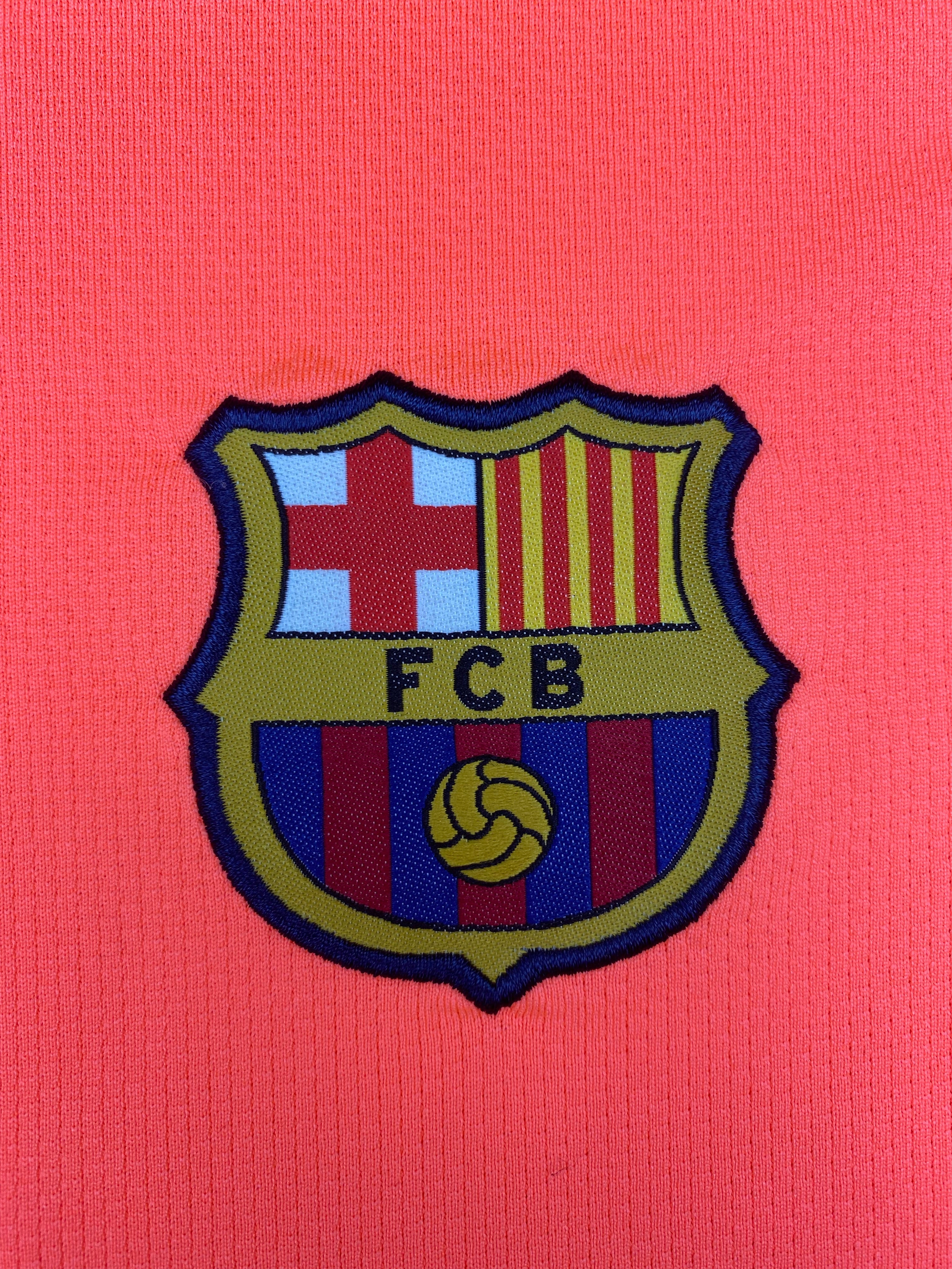 2009/11 Barcelona Womens *Match Issue* Away L/S Shirt #3 (XL) 9/10