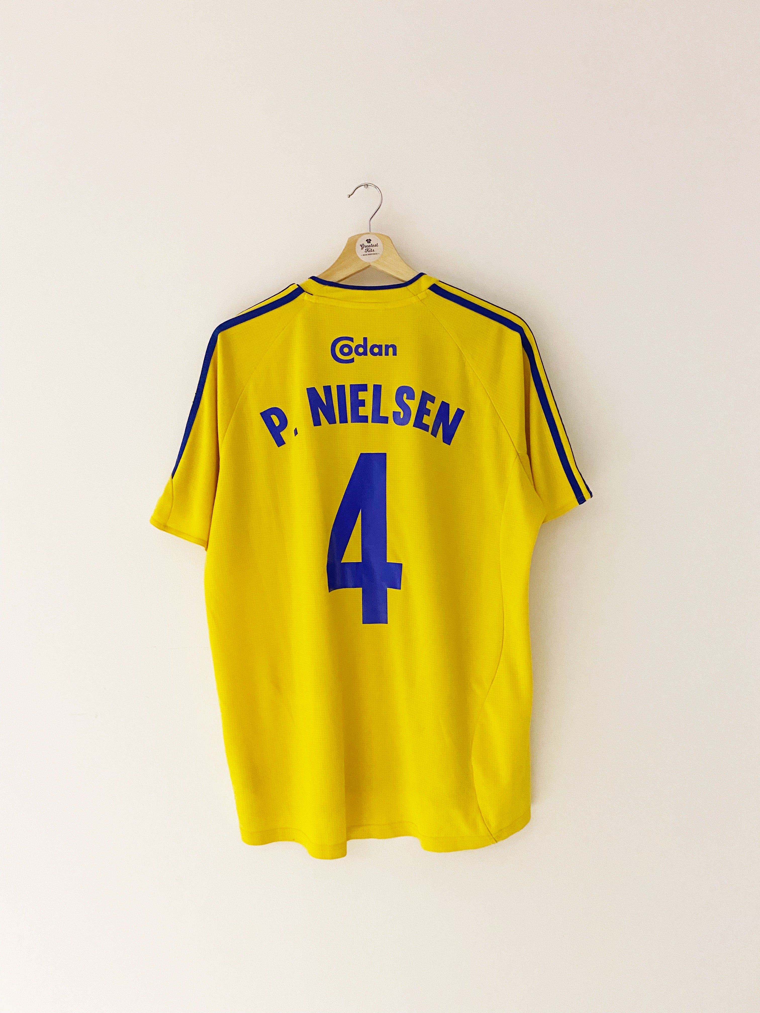 2005/06 Brondby Home Shirt P. Nielsen #4 (L) 9/10