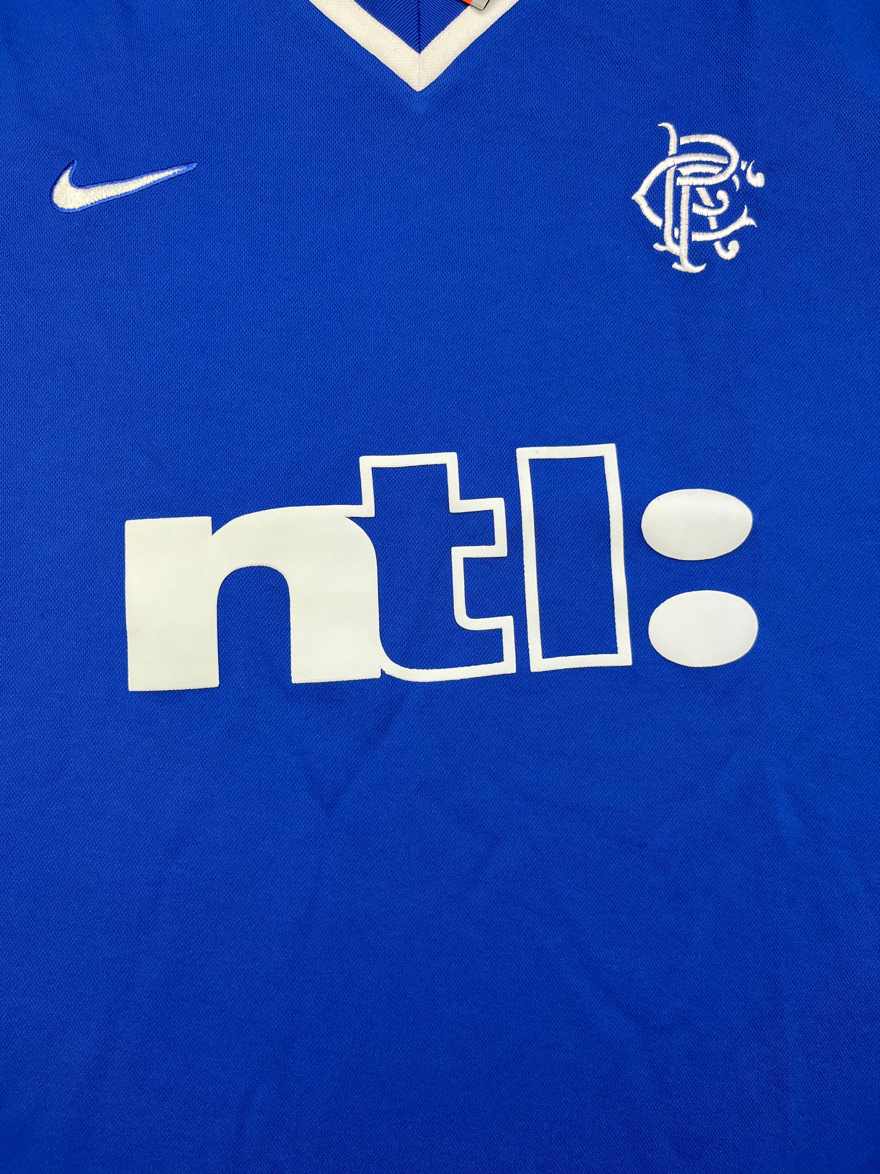 1999/01 Rangers Home Shirt (XL) BNIB