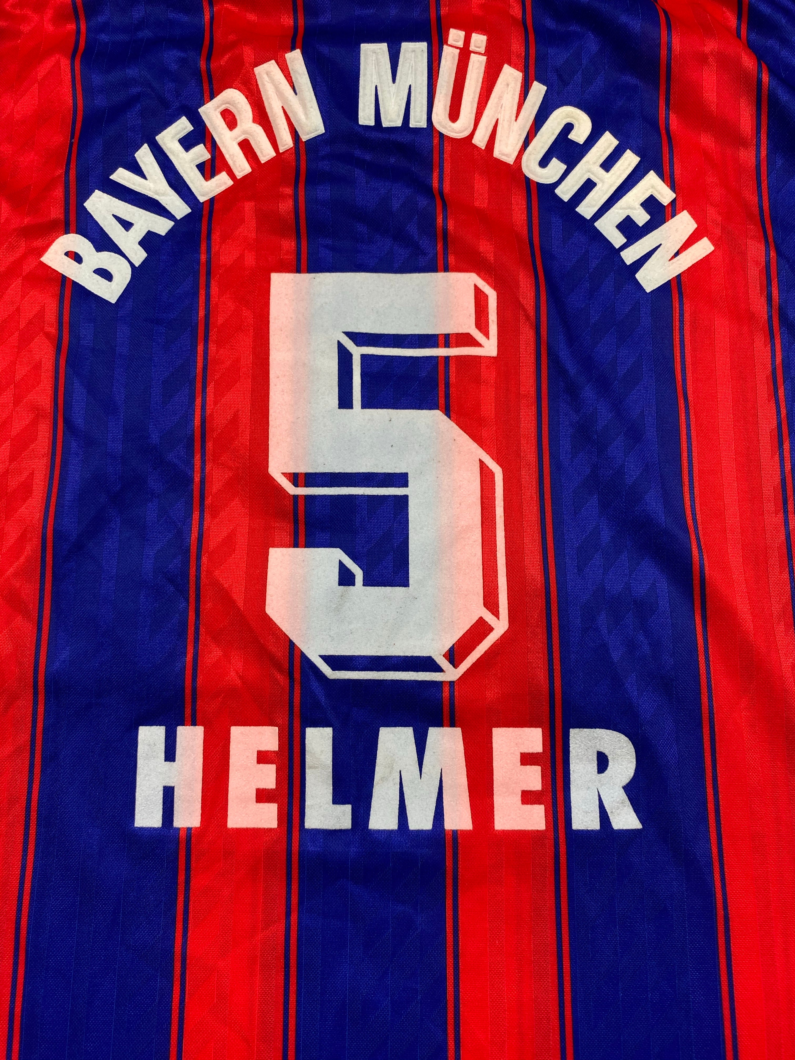 1995/97 Bayern Munich Home Shirt Helmer #5 (L) 8.5/10