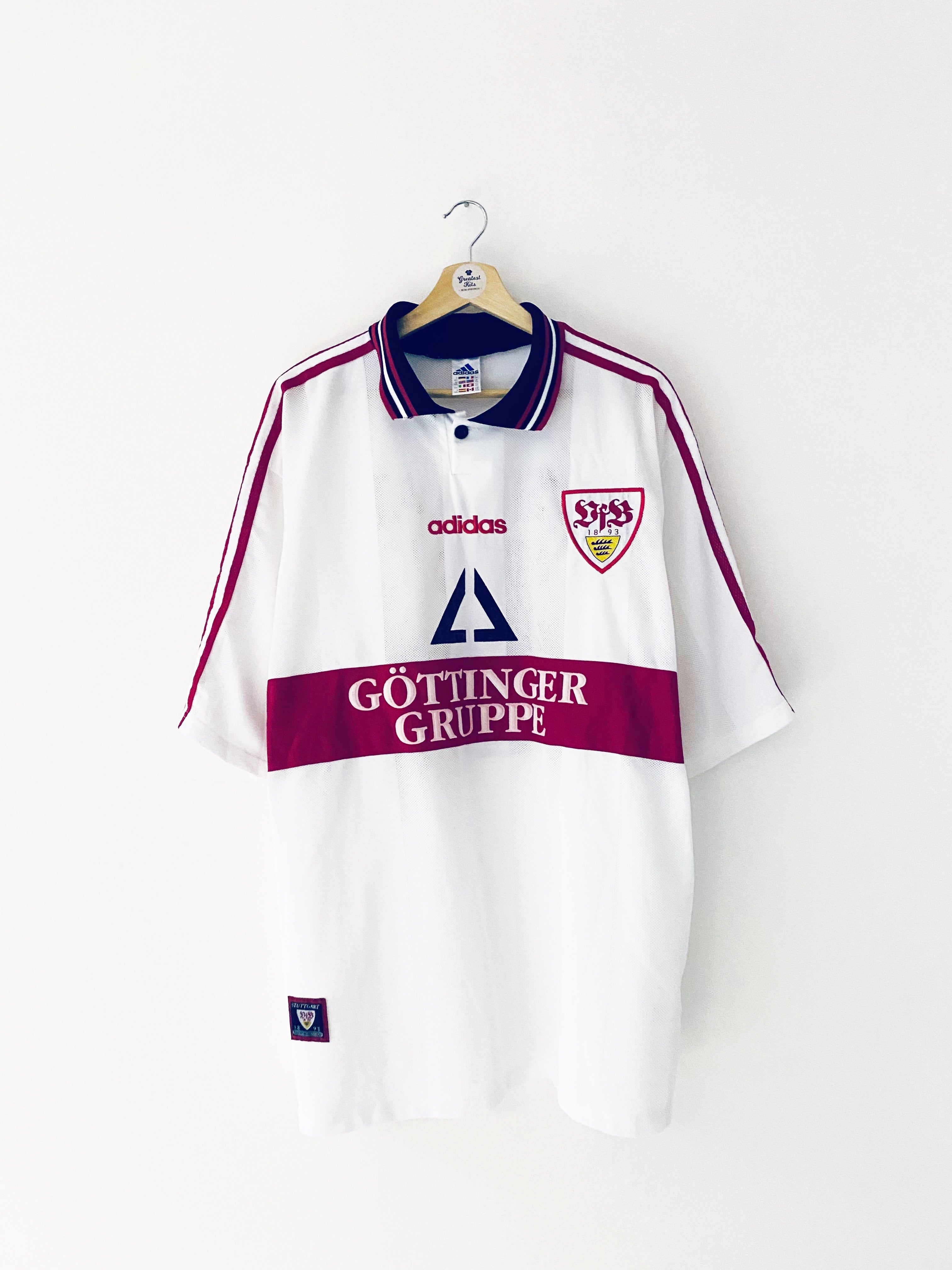 1997/98 Stuttgart Home Shirt Verlaat #5 (XXL) 8.5/10