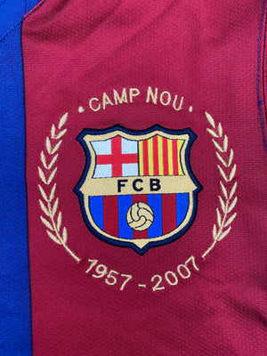 2007/08 Barcelona Home L/S Shirt (S) 8.5/10