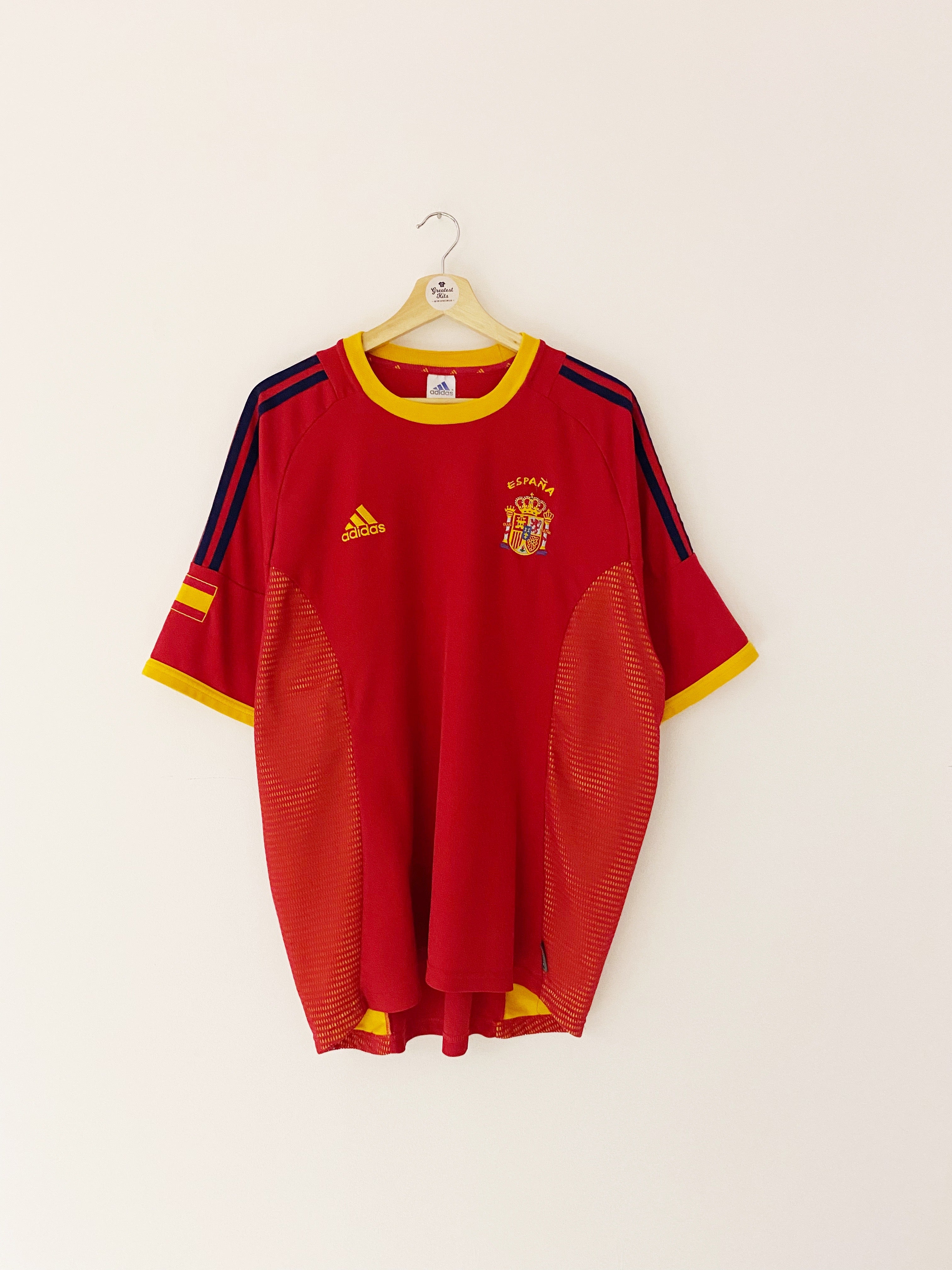 2002/04 Spain Home Shirt (XL) 9/10