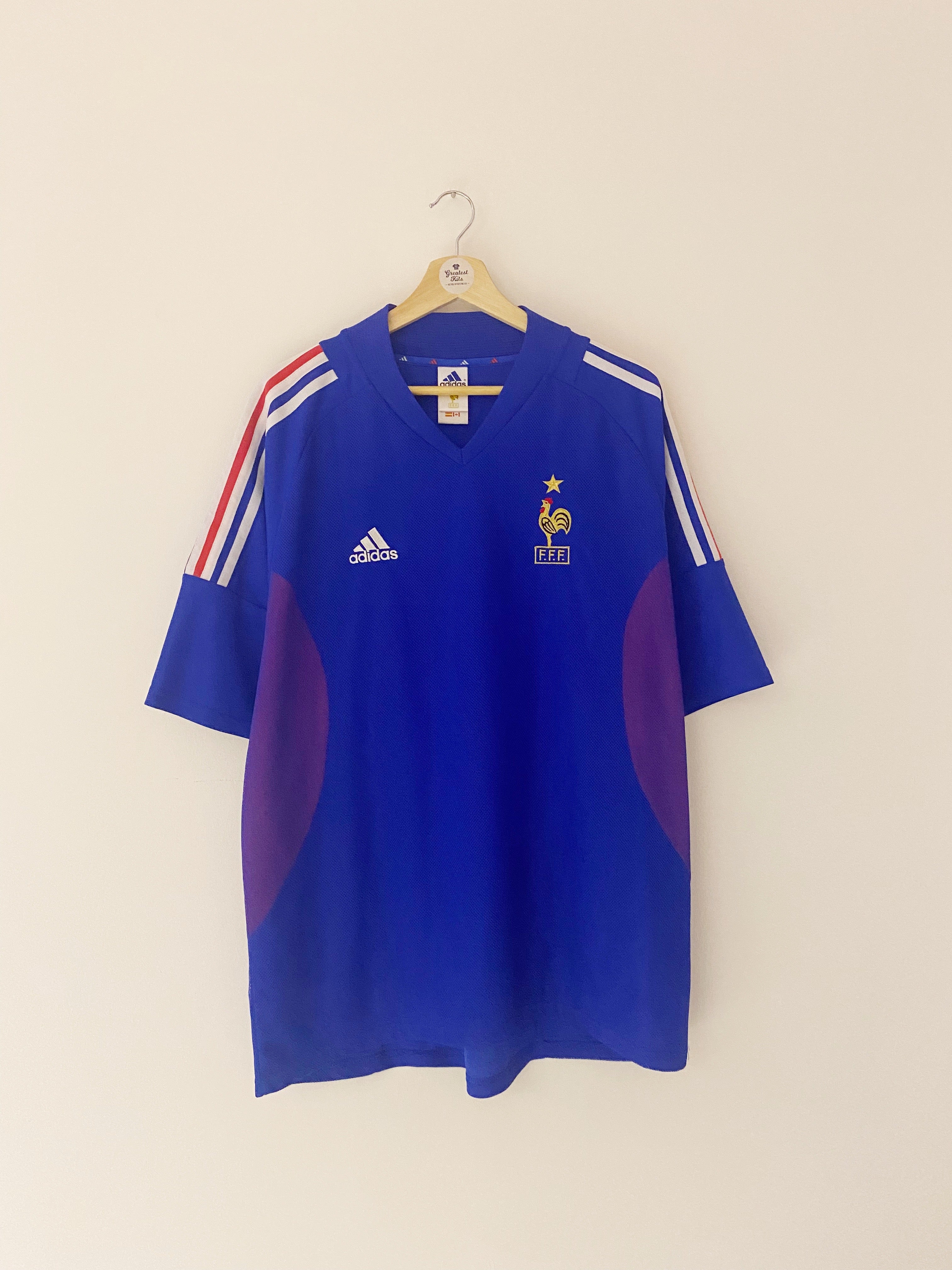 2002/04 France Home Shirt (XL) 9/10