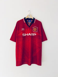 1994/96 Manchester United Home Shirt (XL) 9.5/10