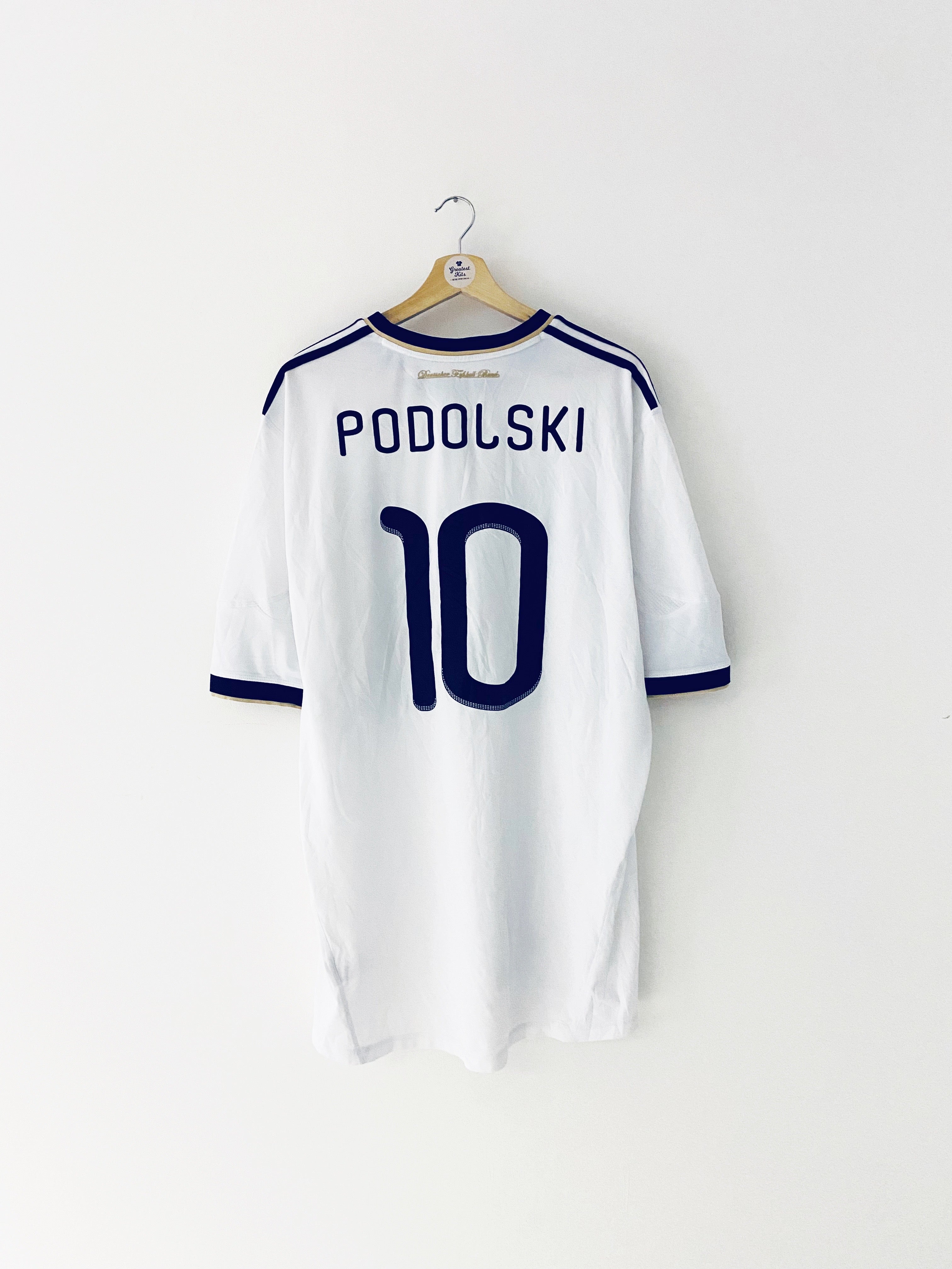 2010/11 Germany Home Shirt Podolski #10 (XXL) 9/10