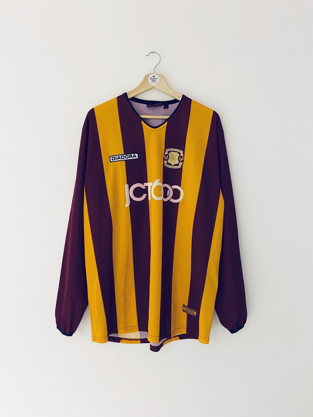 2003/04 Bradford City Home Centenary L/S Shirt (L) 8/10