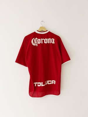 2001/02 Deportivo Toluca Home Shirt (XL) 9/10