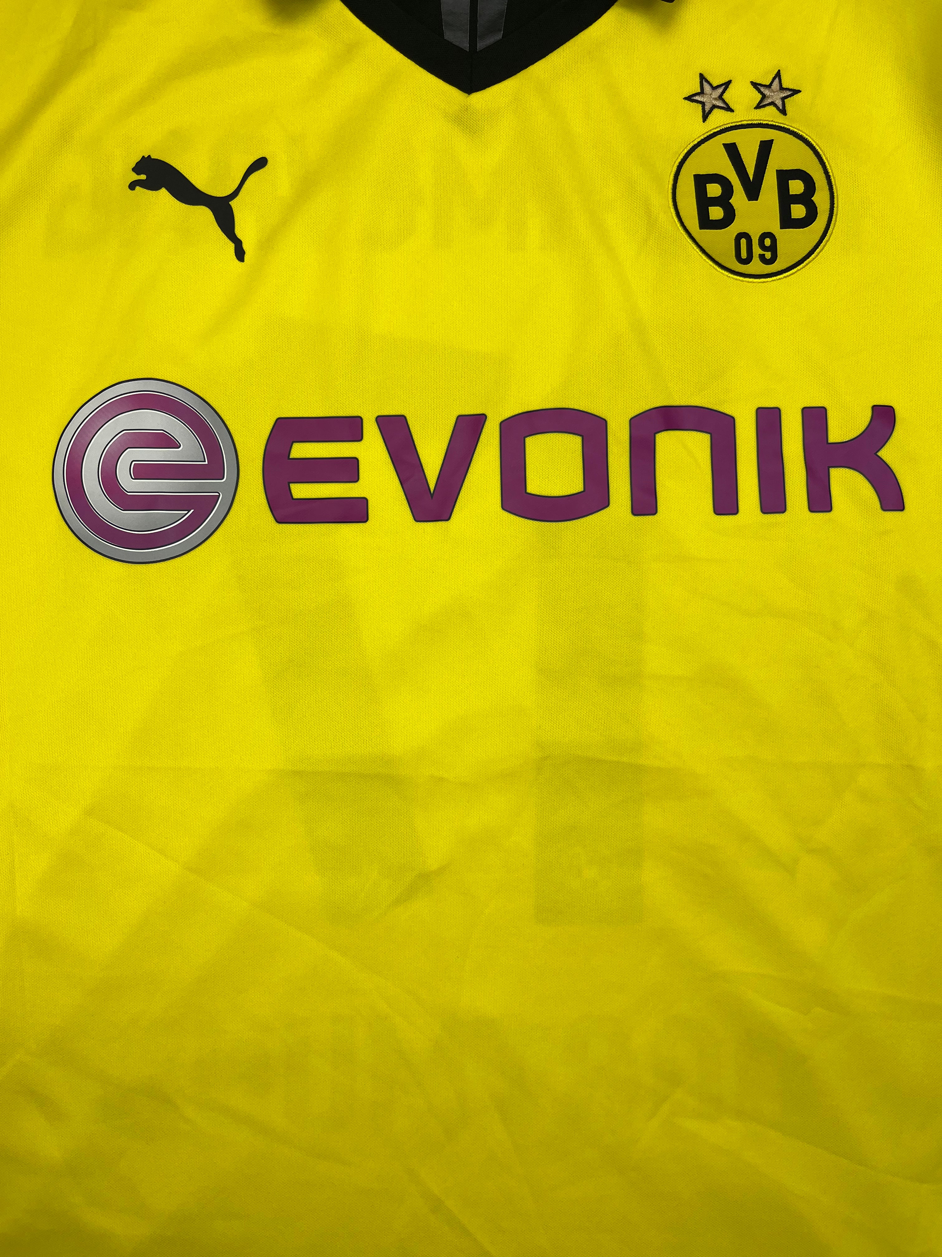 2013/14 Borussia Dortmund European Home Shirt Aubameyang #17 (XXL) 9/10