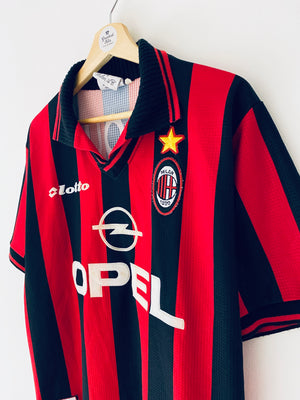 1997/98 AC Milan Home Shirt Ibou #13 (M) 8/10