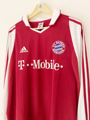 2003/04 Bayern Munich Home L/S Shirt (XL) 9/10