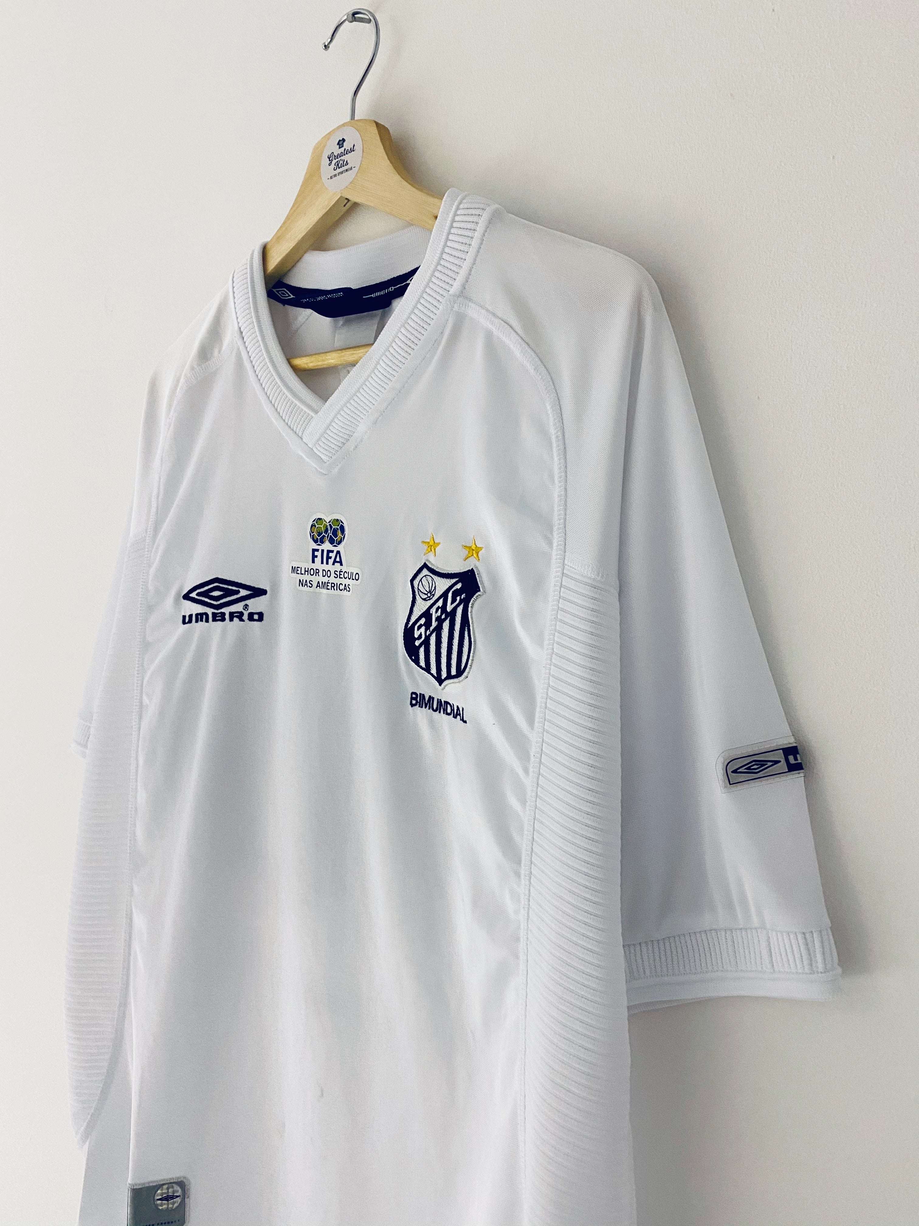 2001 Santos Home Shirt #10 (L) 9/10