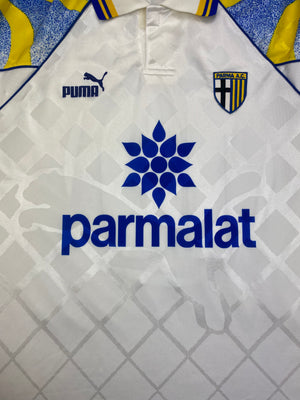 1995/97 Parma Home L/S Shirt Zola #10 (XXL) 9/10