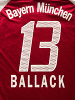 2004/05 Bayern Munich *Player Issue* Home L/S Shirt Ballack #13 (XL) 8/10